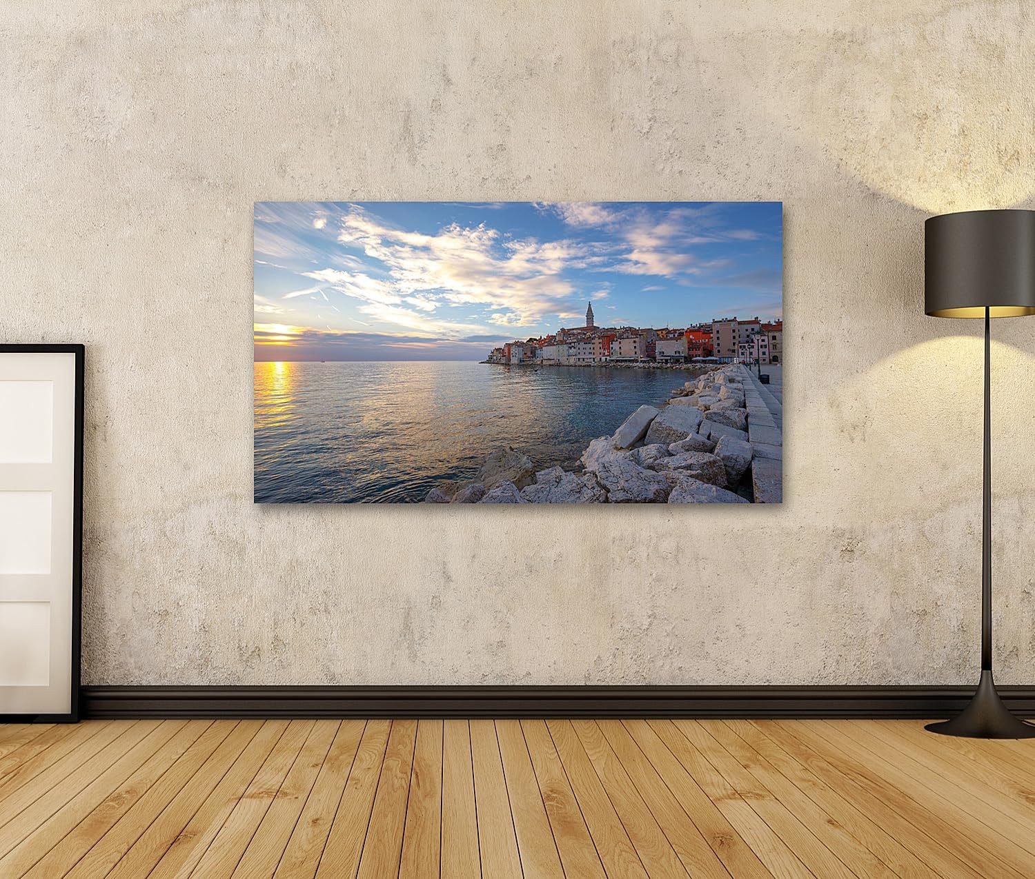islandburner Leinwandbild Schöner Sonnenuntergang Rovinj Adriaküste Kroatien Europa Leinwand