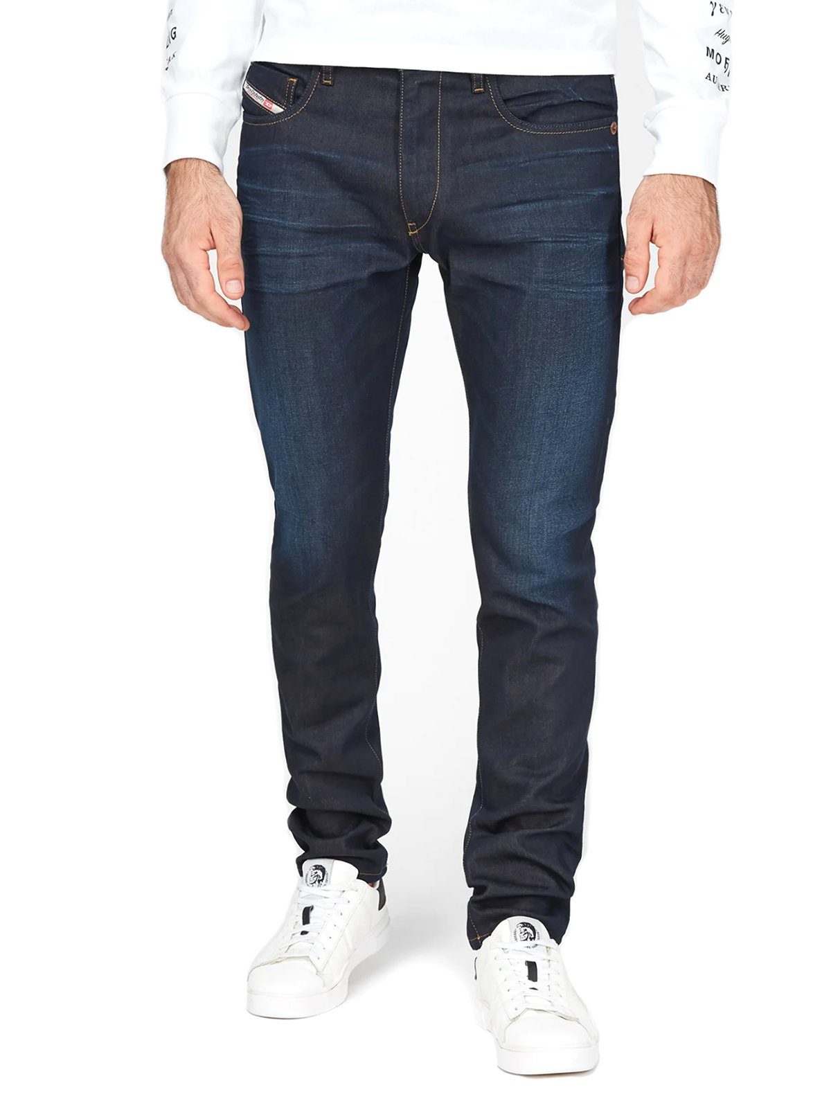 Diesel Slim-fit-Jeans Stretch Hose Dunkel Blau - D-Strukt 09A45