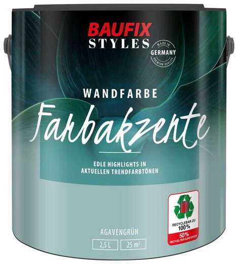 Baufix Wand- und Deckenfarbe »STYLES Farbakzente«, 2,5 l