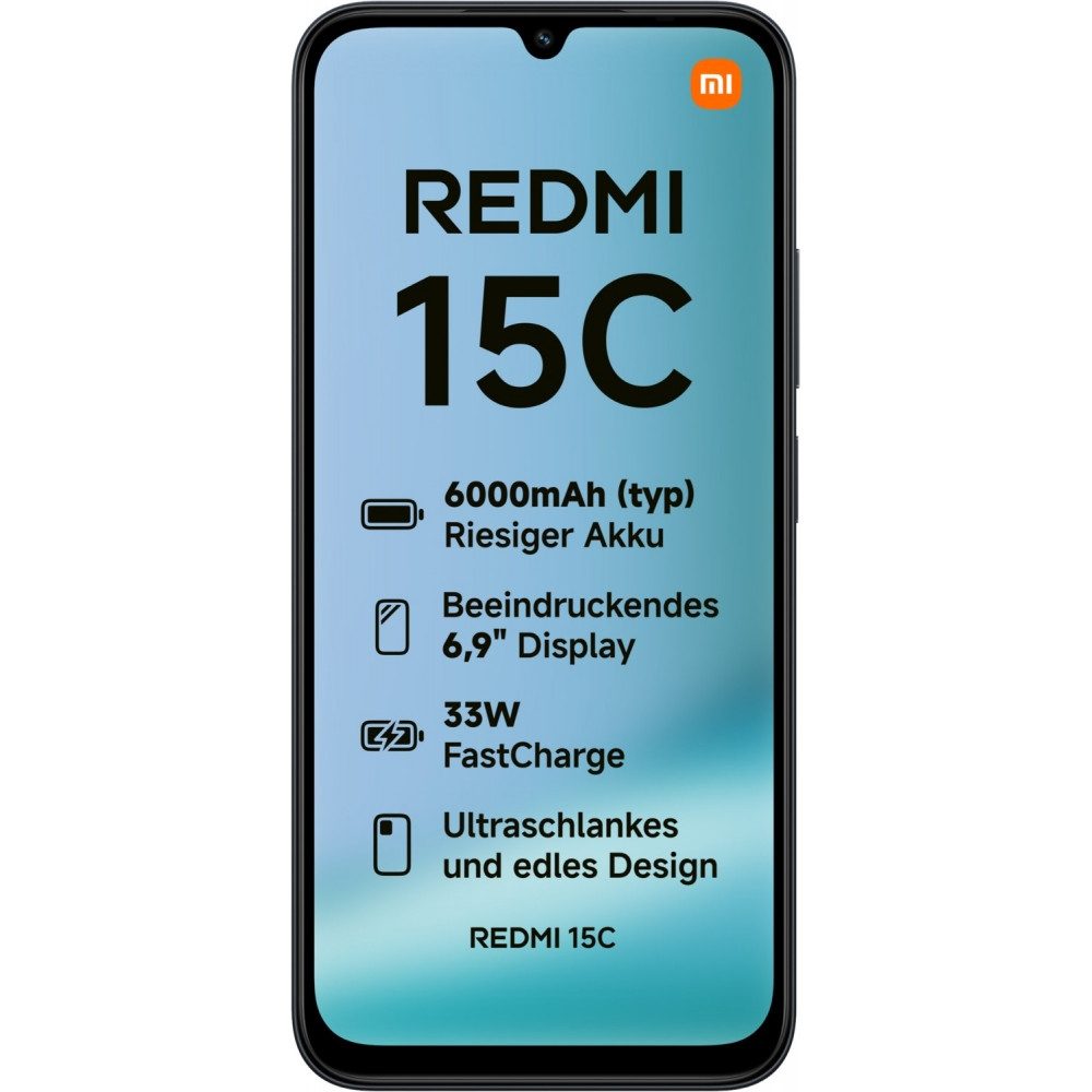 Xiaomi Redmi 15C 128 GB / 4 GB - Smartphone - midnight black Smartphone (6,9 Zoll) – Bild 2 von 5