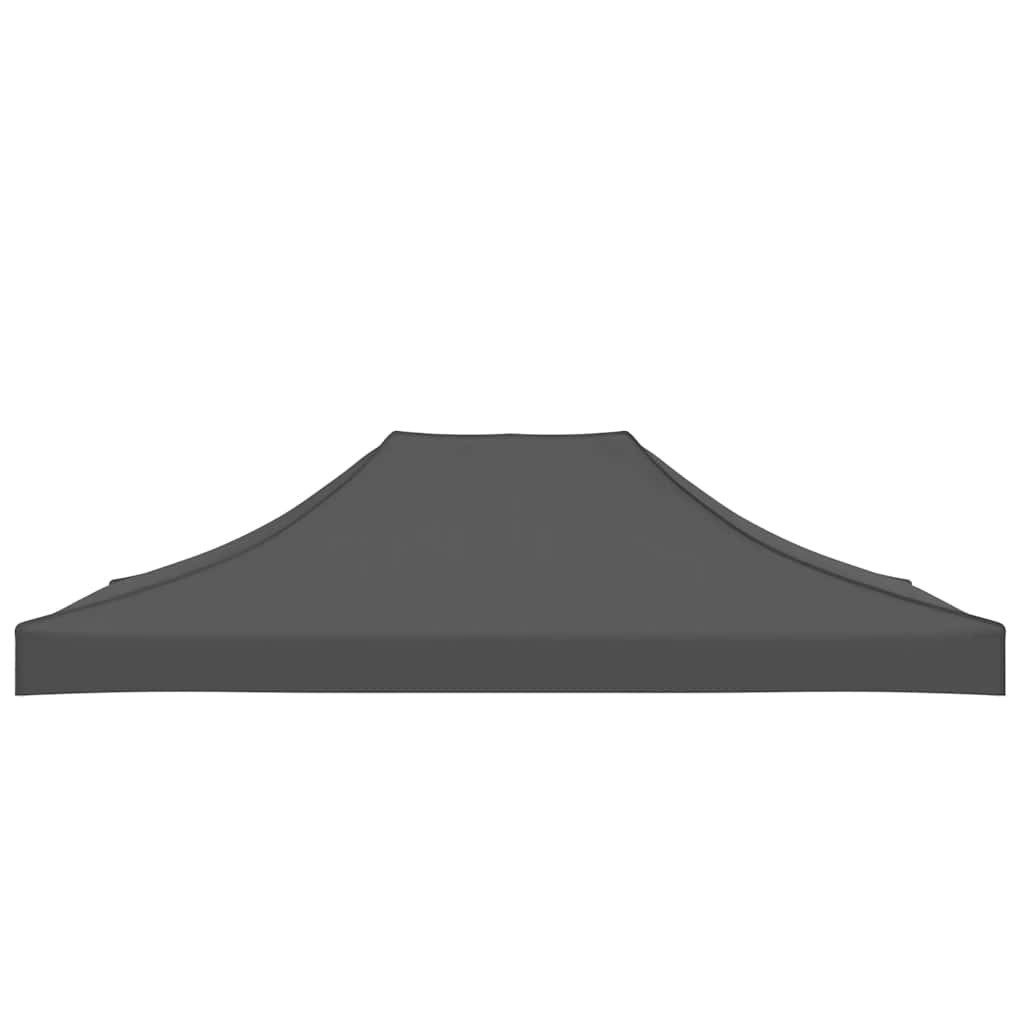 vidaXL Pavillon-Ersatzdach Partyzelt-Dach 4x3 m Anthrazit 270 g/m², 405 x 275 cm – Bild 4 von 5