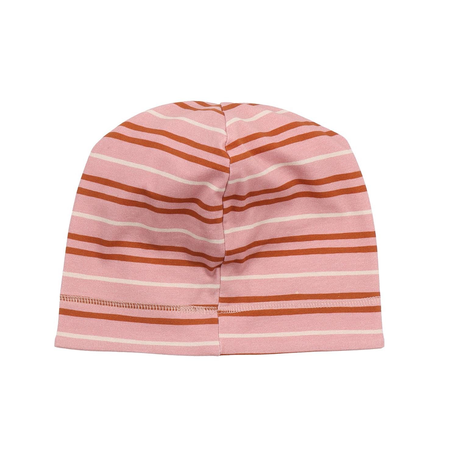 Walkiddy Jerseymütze Walkiddy mit Rose Streifen aus Bio Baumwolle