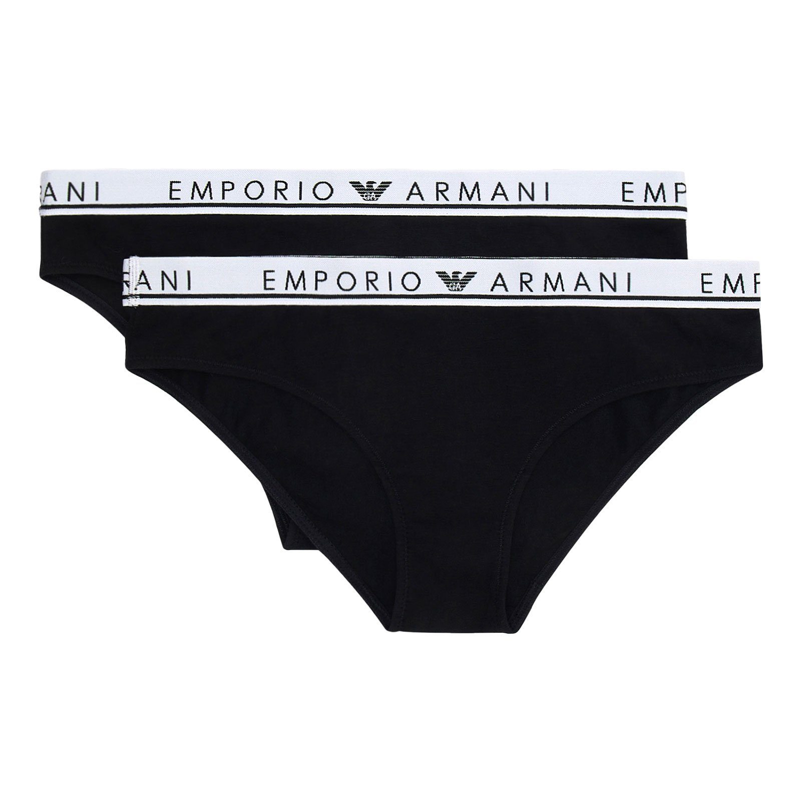 Emporio Armani Slip Brief Stretch Cotton (2-St., enthält 2 gleichfarbige Слипы) mit umlaufenden Markenschriftzügen