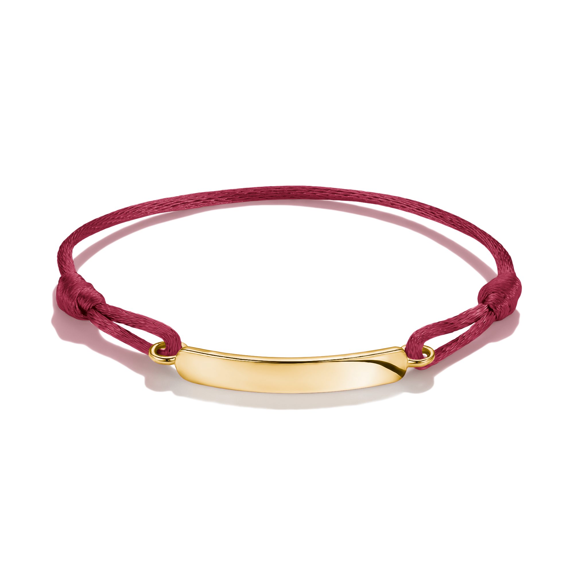 THOMAS SABO Armband Together Textilarmband gelbgoldfarben