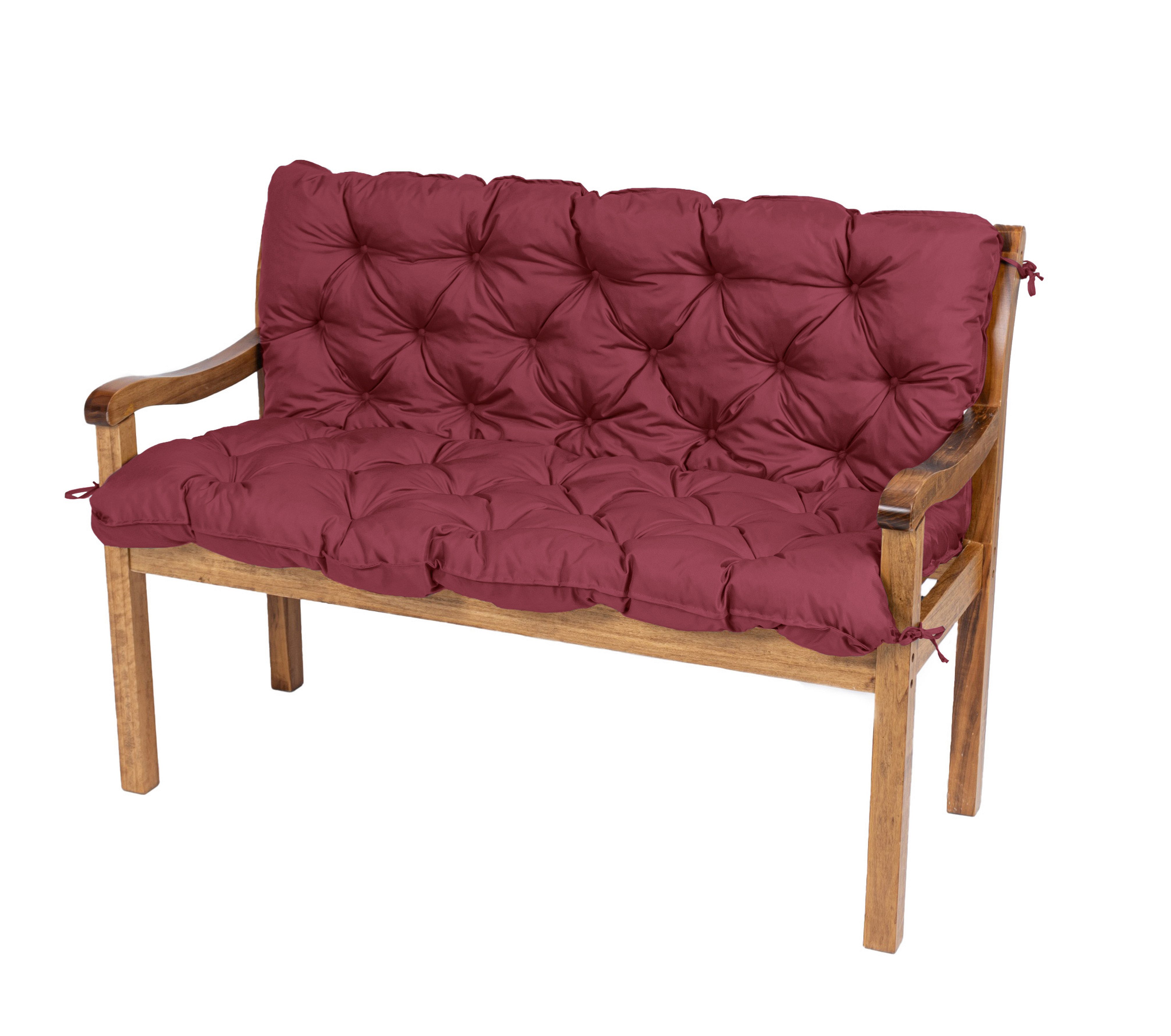 TexDeko Bankauflage TexDeko Garden - Gartenbankauflage mit Rückenlehne wasserabweisend, (1 St), Farbe & Größe: nach Wahl