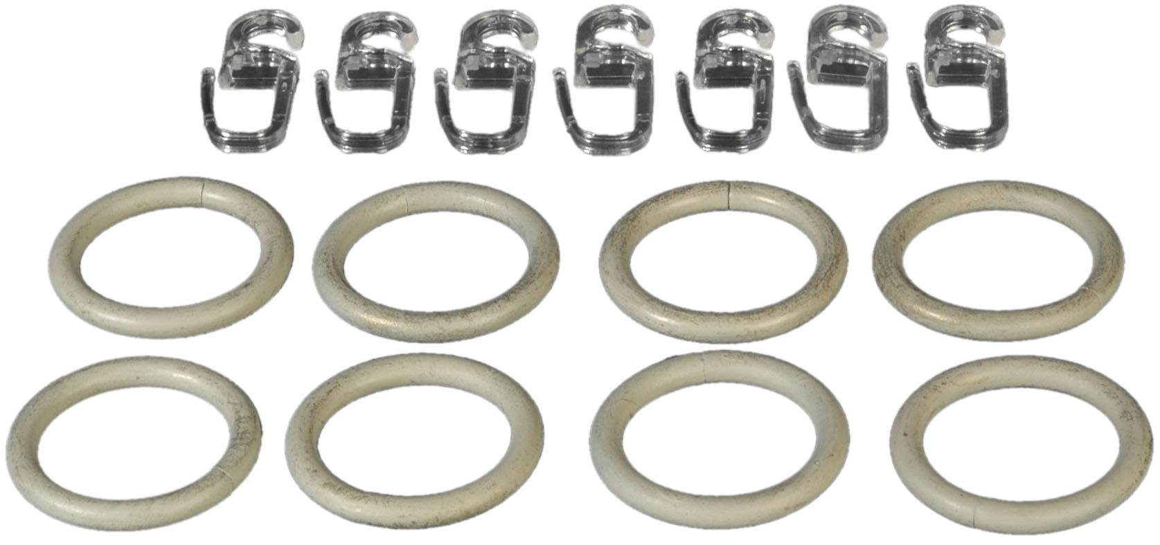 Liedeco Gardinenring, Gardinenstangen, (Set, 8-St., mit günstig online kaufen