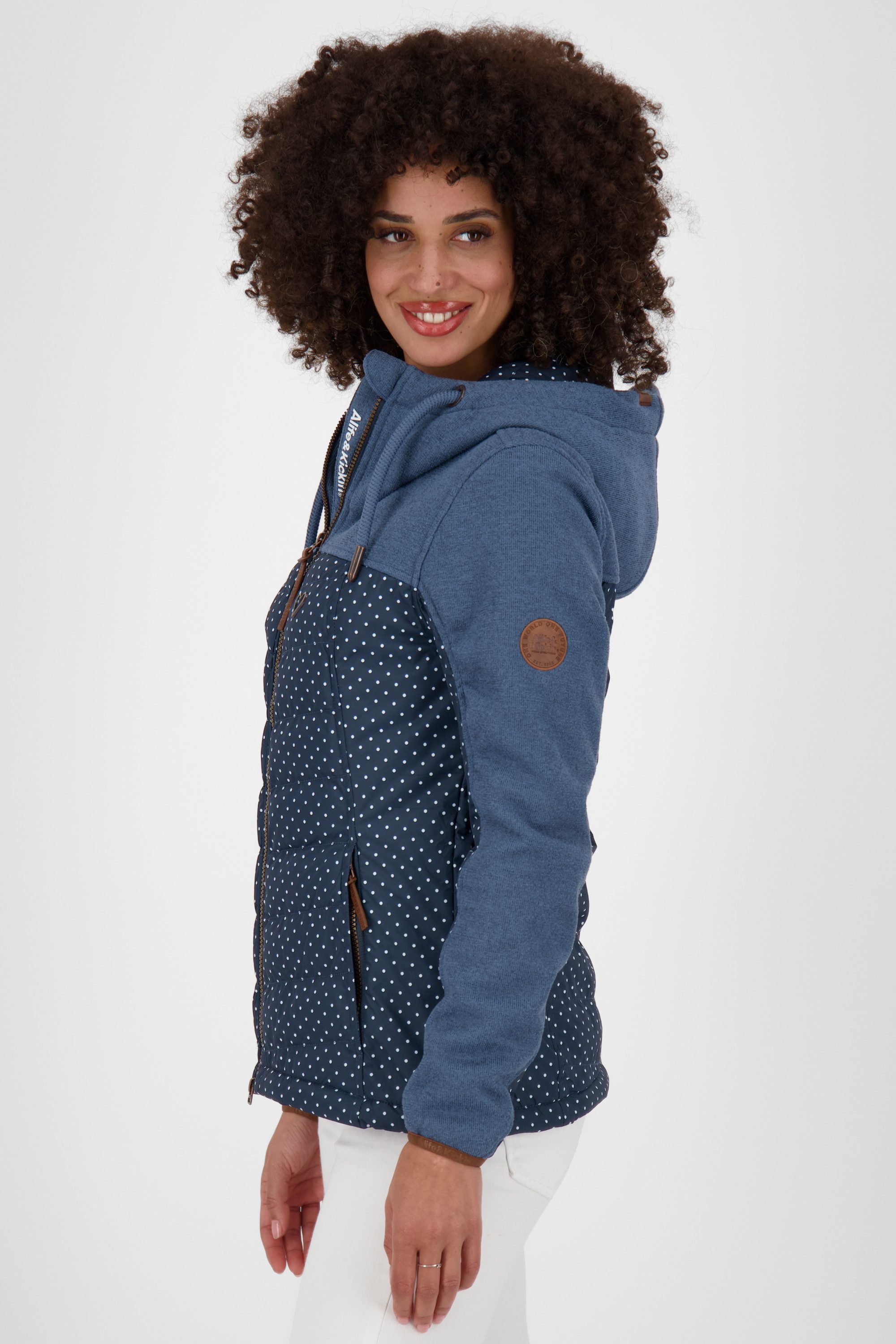 Alife & Kickin Winterjacke ColbieAK B Winterjacke Kurzjacke Women CS mit großer Kapuze