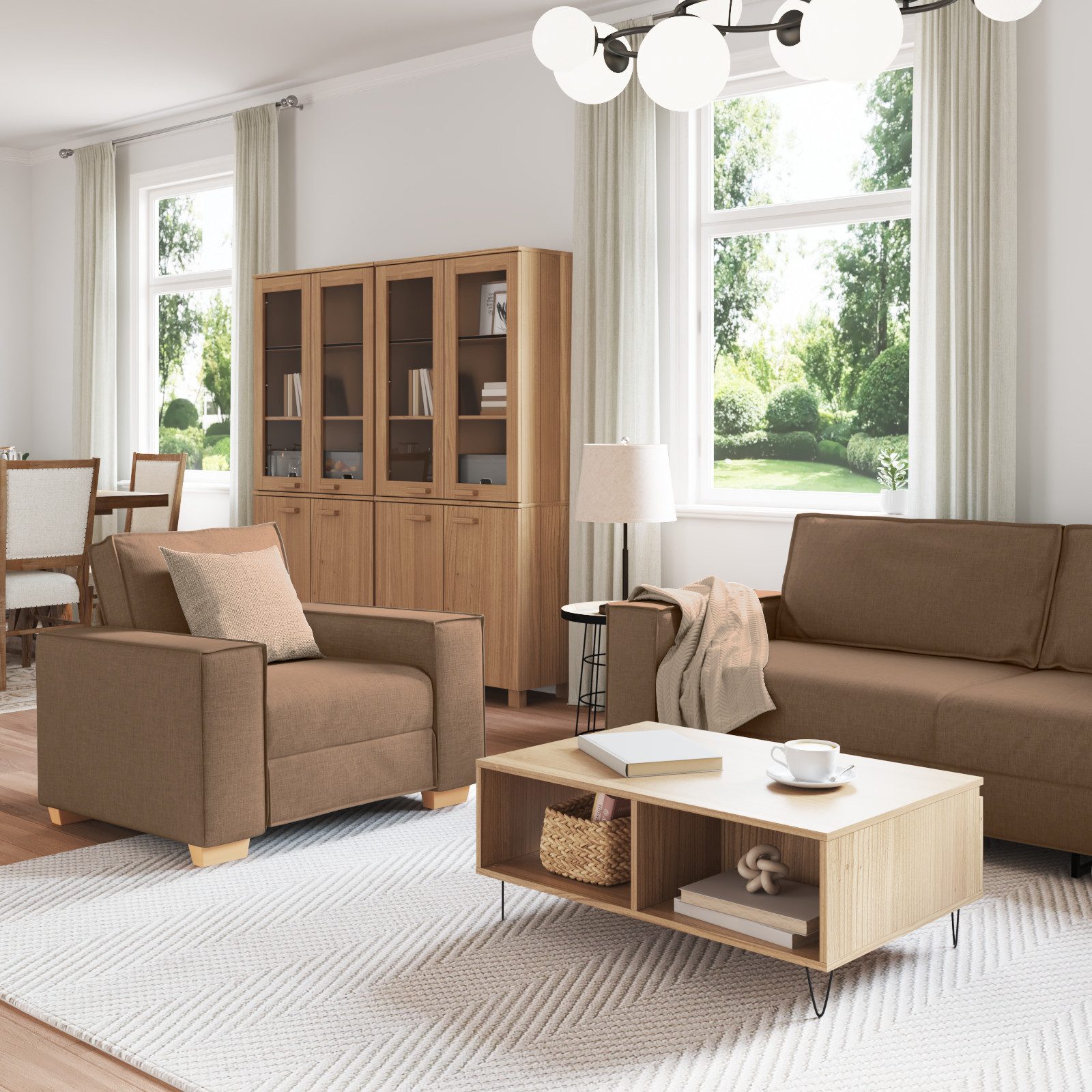 vidaXL Sofa 3-tlg. Sofagarnitur mit Kissen günstig online kaufen