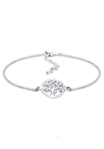 Elli Armband »Lebensbaum Kreis Blatt Floral 925 Sterling Silber«