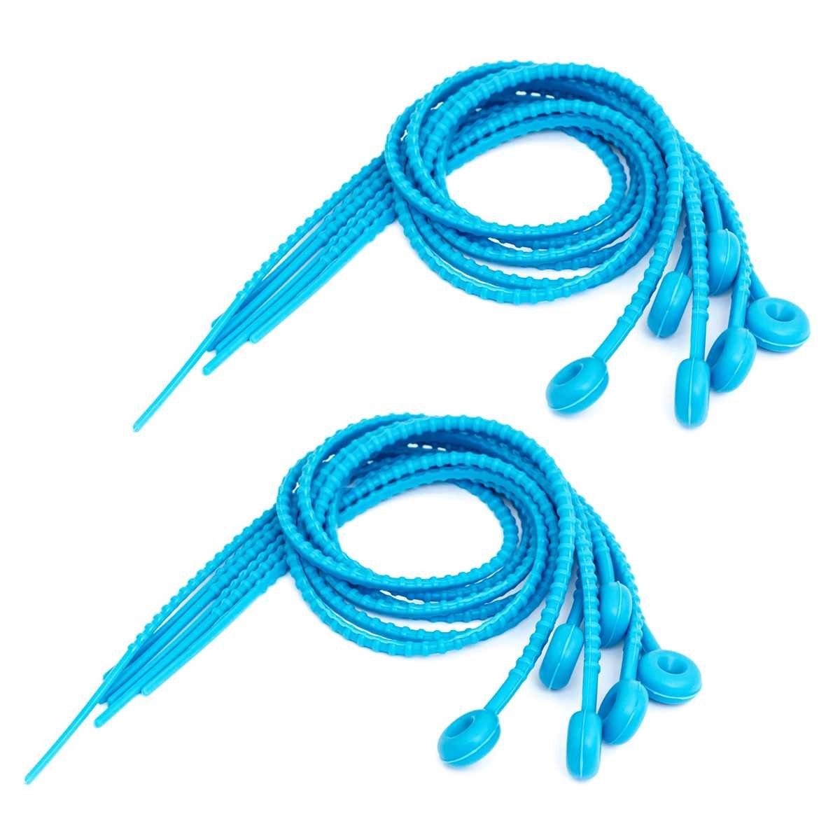 Lantelme Rouladenklammer Silikon 54cm Rouladenbinder wiederverwendbar für Fleisch Fisch Gemüse (12-tlg), bis 15cm Durchmesser, lebensmittelecht