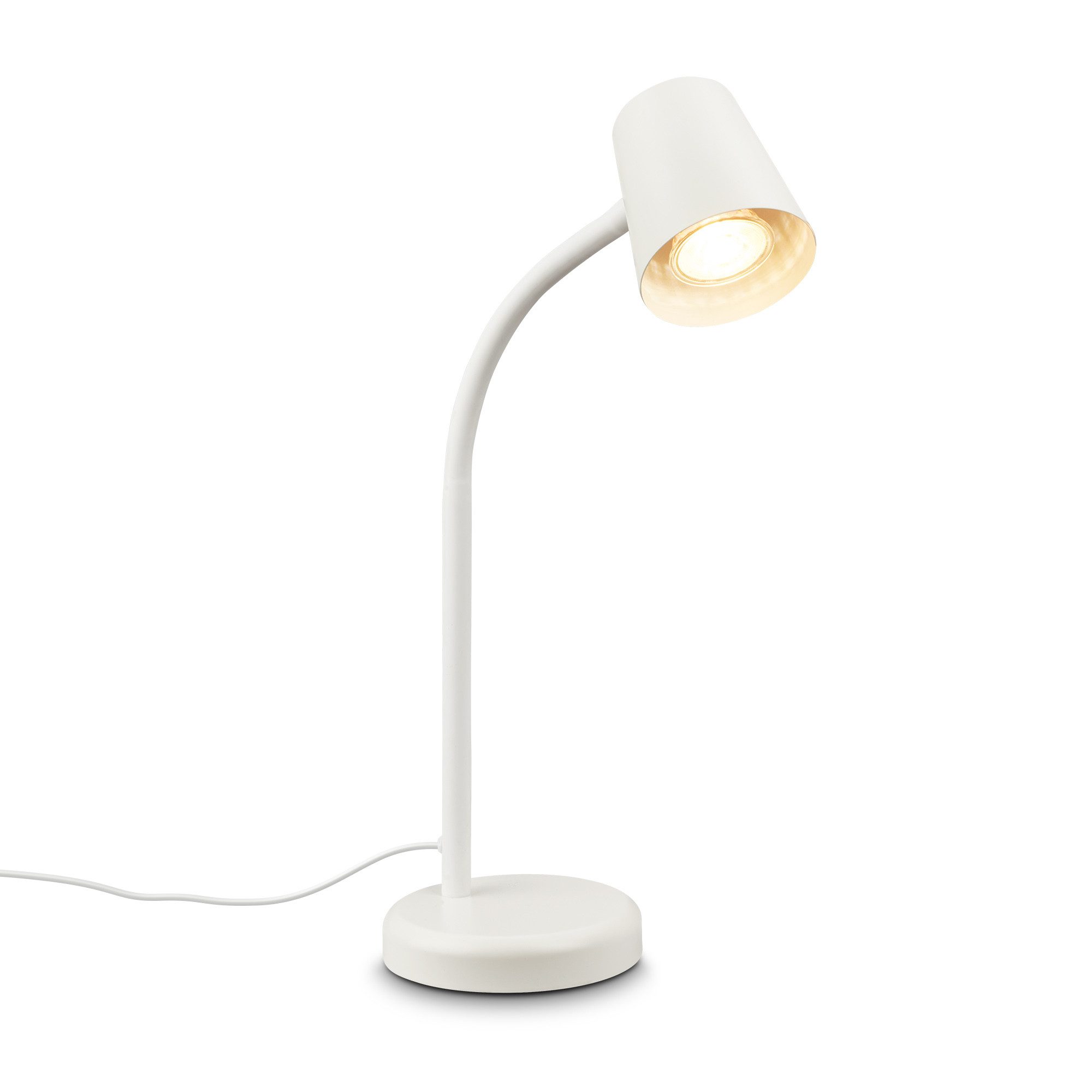 Briloner Leuchten Tischleuchte LED Tischlampe Bürolampe Homeoffice Schreibtischlampe Kinderzimmer, ohne Leuchtmittel, 2700K - Extra - Warmweiß