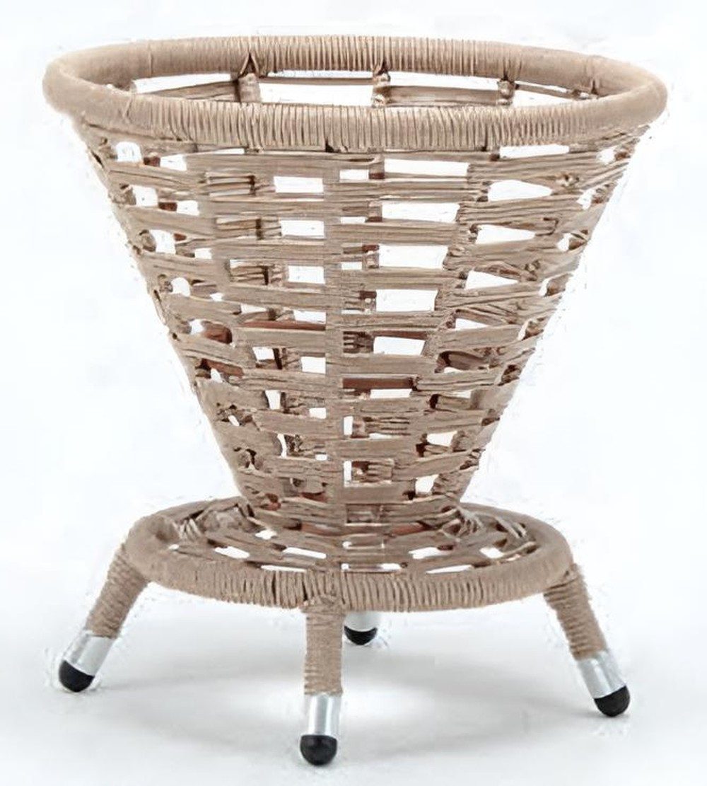 Xlmoebel Gartentisch Exklusiver runder Couchtisch mit Glasplatte im modernen Design (1-St), Made in Europa