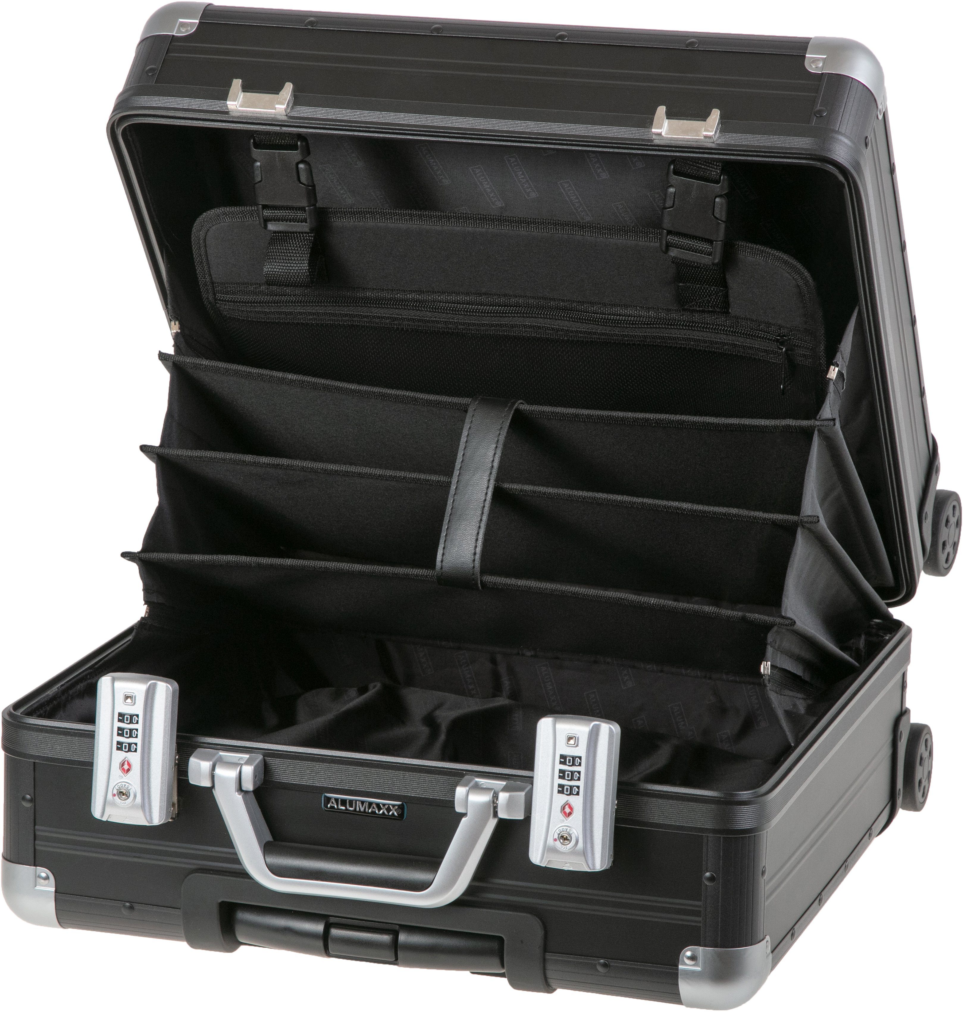 ALUMAXX Business-Trolley Gemini, Rollen, Aluminium 4 schwarz aus matt