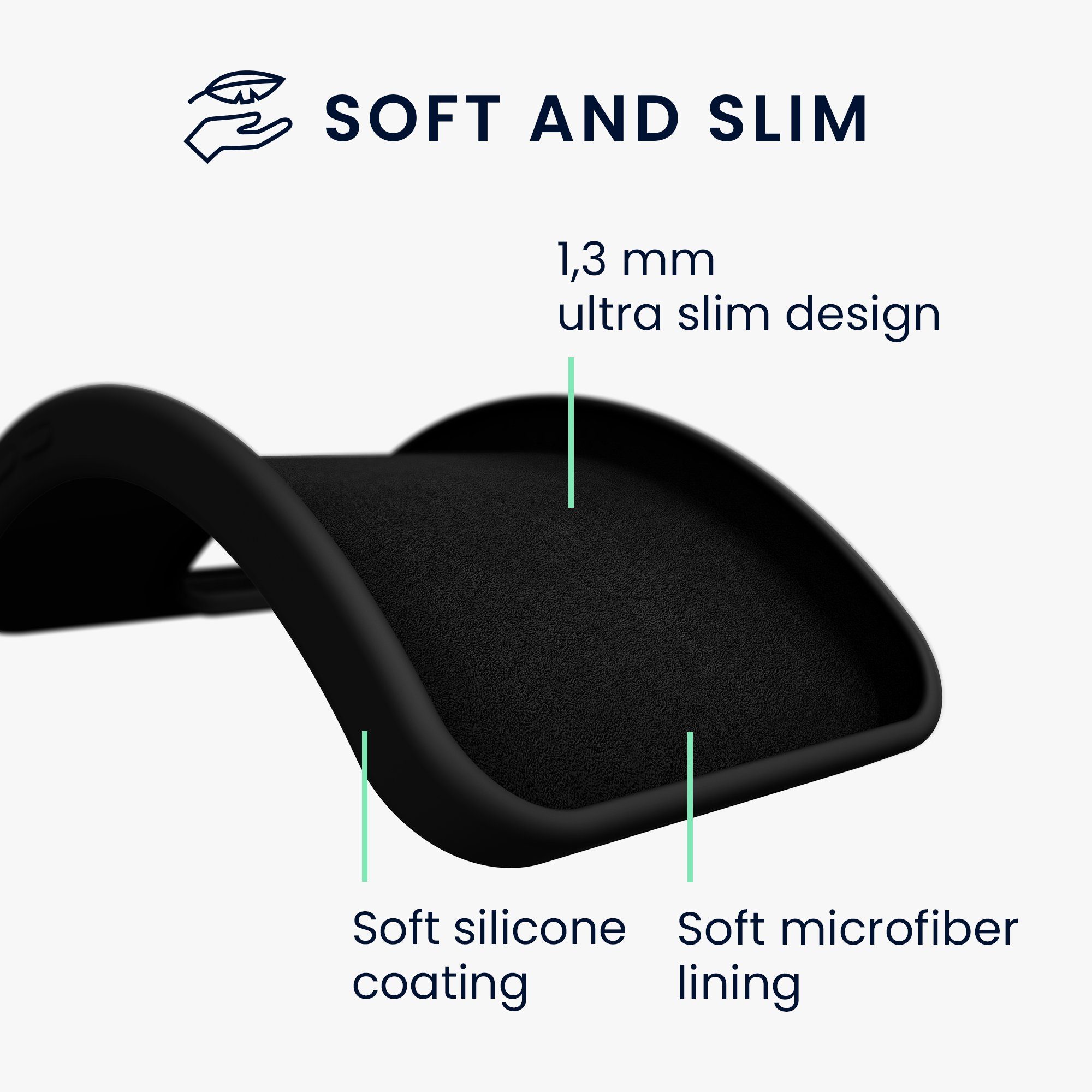 kwmobile Handyhülle Slim Case für Xiaomi 11T / 11T Pro, Hülle Silikon Handy - Handyhülle gummiert