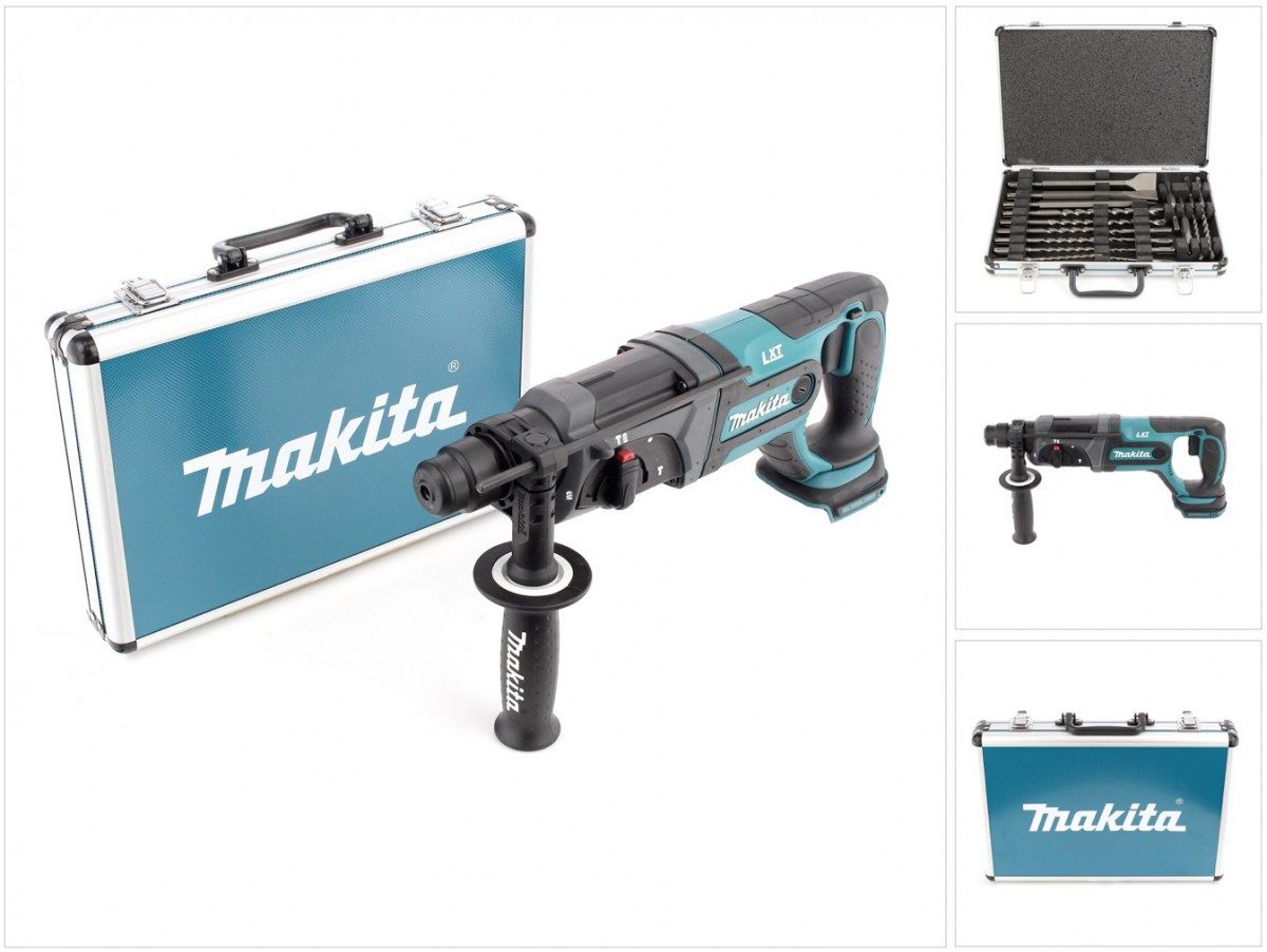 Makita Akku-Bohrhammer DHR 241 18 V Li-ion Akku Bohrhammer mit SDS-Plus Aufnahme Solo