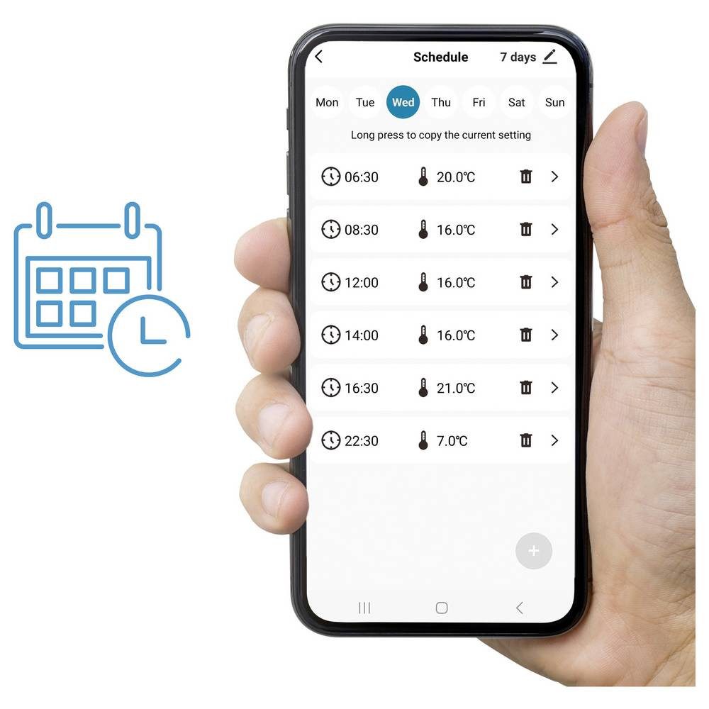 Avidsen Heizkörperthermostat 127066 Funk-Heizkörperthermostat elektronisch 0 bis 40 °C