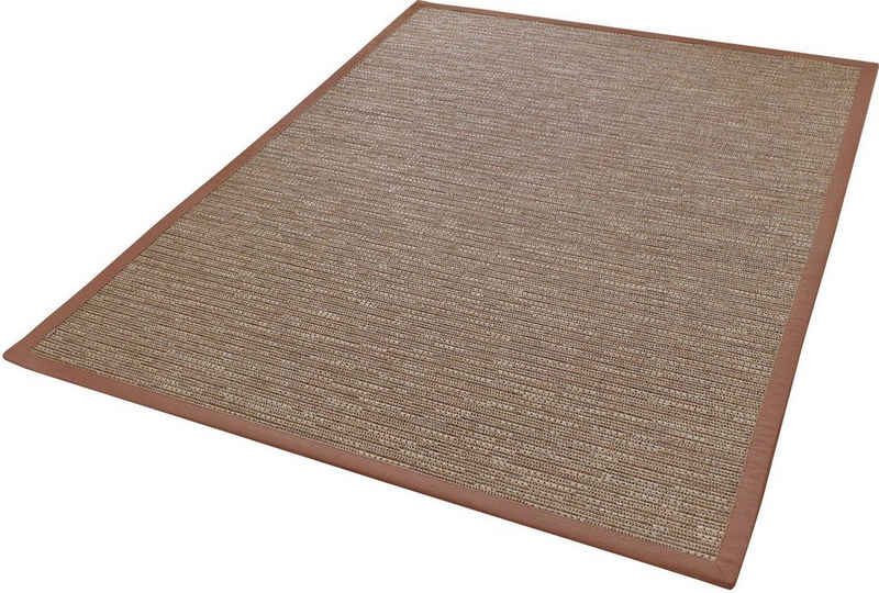 Teppich »Naturino Effekt, Wunschmaß,«, Dekowe, rechteckig, Höhe 8 mm, Flachgewebe, Sisal-Optik, mit Bordüre, In- und Outdoor geeignet, Wohnzimmer