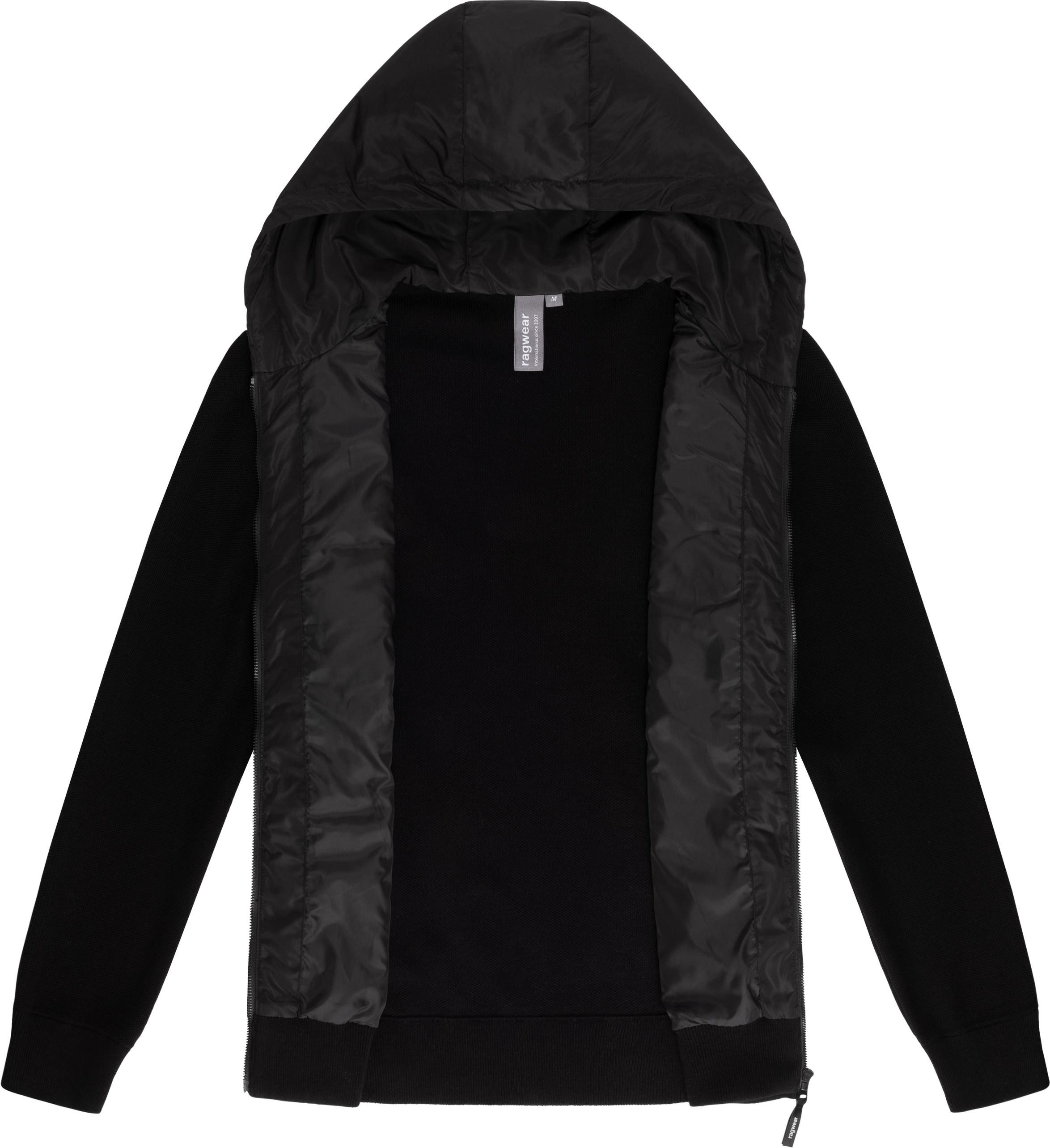 Ragwear Outdoorjacke Ronel Leichte Herren Jacke mit weichen Strickärmeln