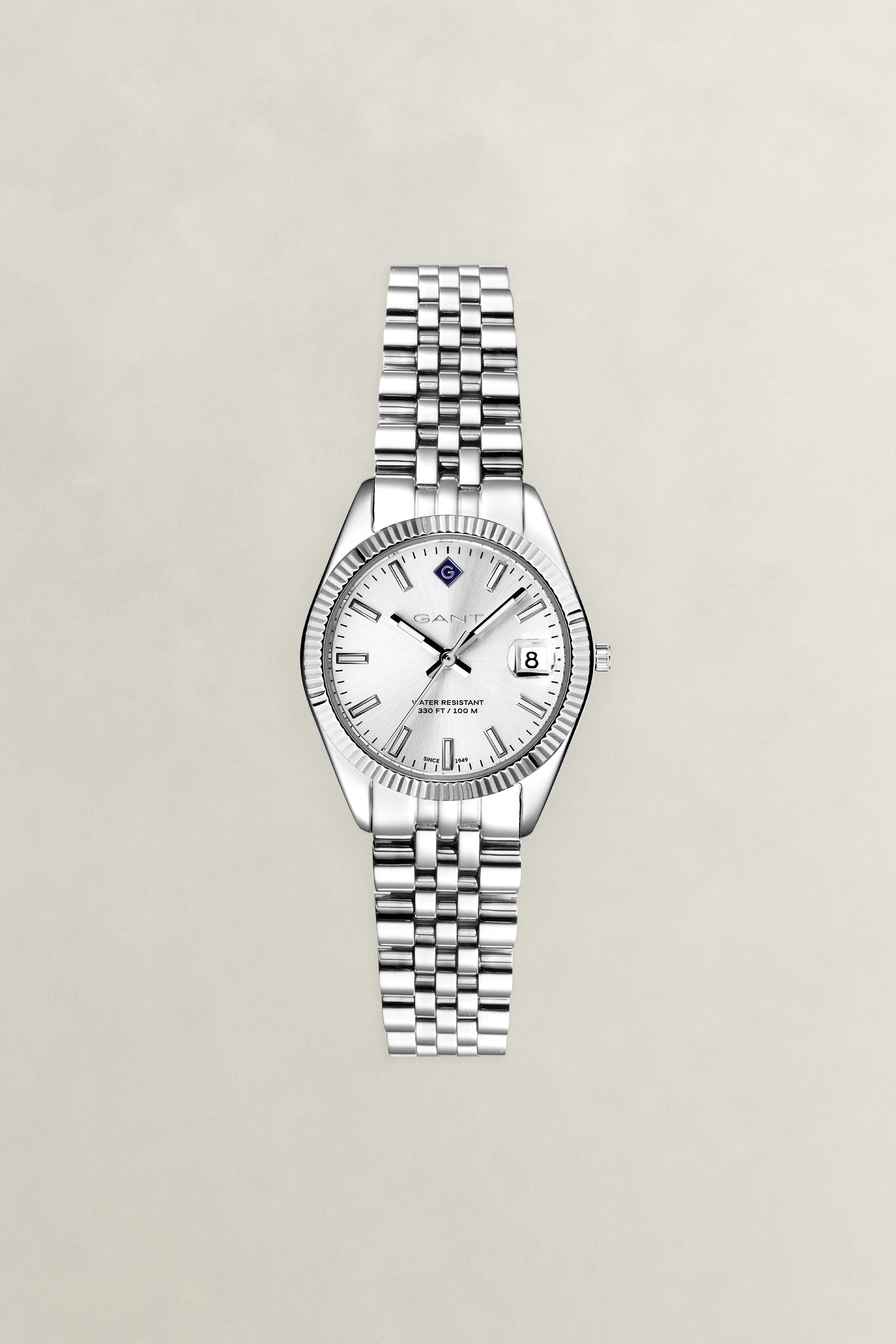 Gant Quarzuhr Sussex Mini G181001, Armbanduhr, Damenuhr, Edelstahlarmband, analog, Tag