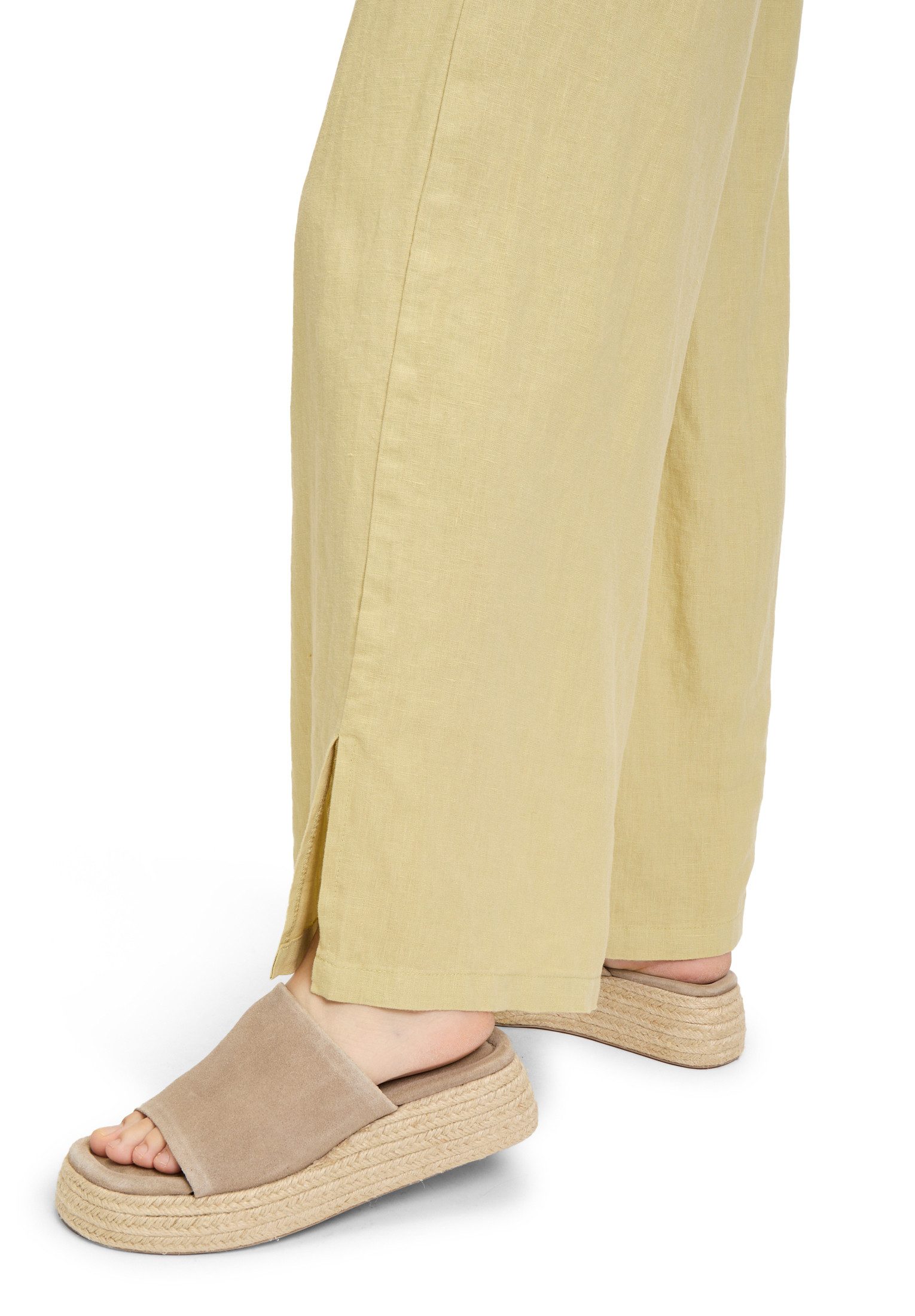 Cartoon Leinenhose Damen unifarben Form