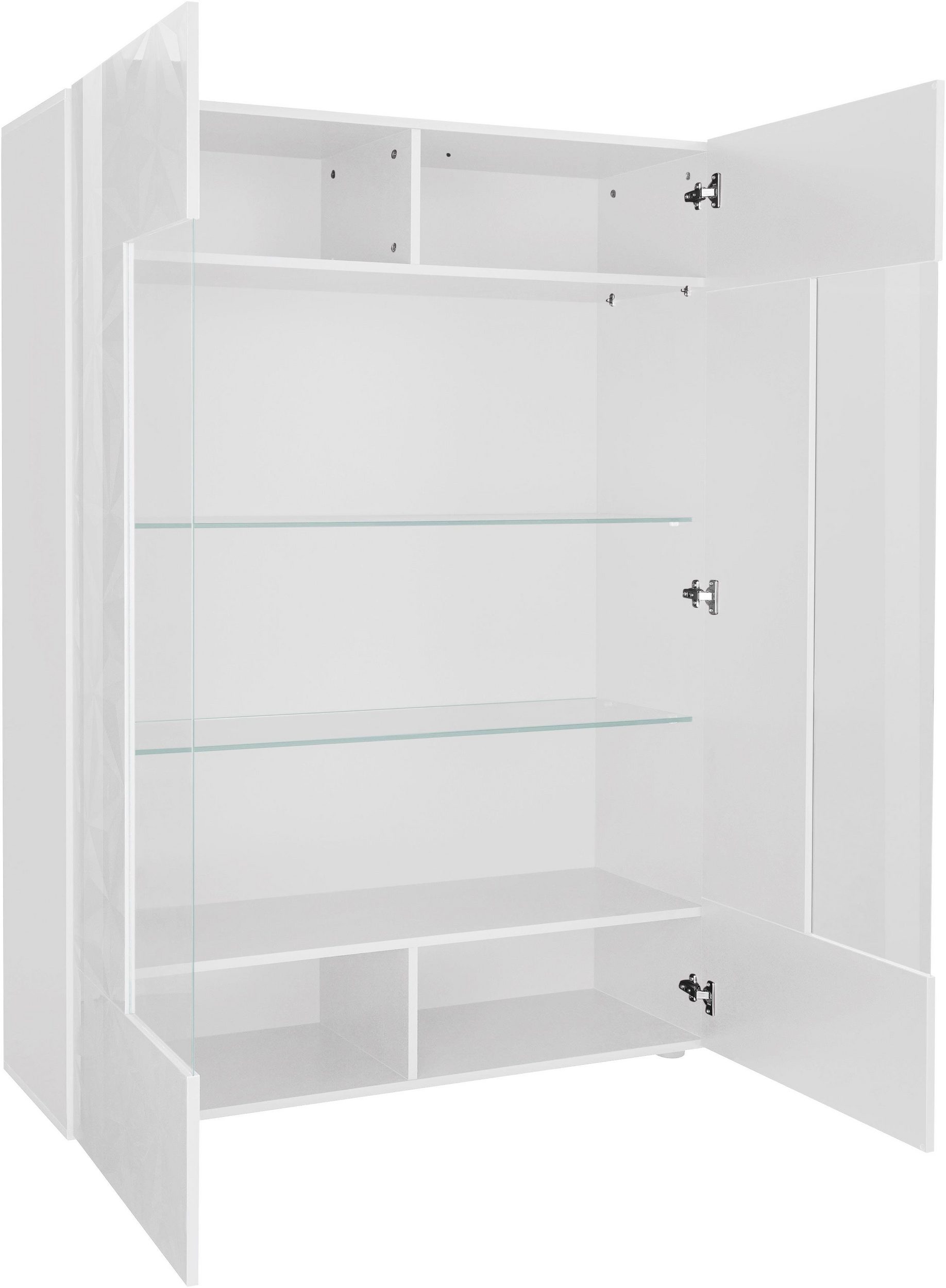 LC Stauraumvitrine PRISMA mit viel Stauraum