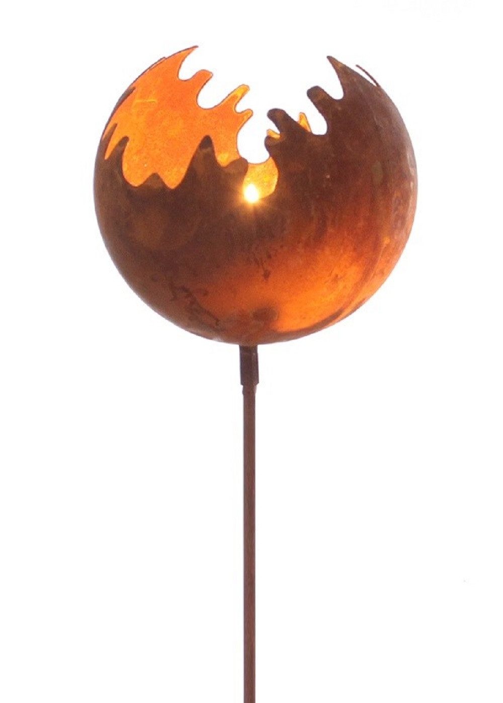 Dragimex Gartenstecker Metall Stecker. FEUERBALL. Feuerkugel, Gartenstecker günstig online kaufen
