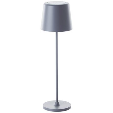 Brilliant Außen-Tischleuchte Kaami, Dimmfunktion, Warmweiß, Kaami LED Außentischleuchte 37cm grau matt Metall grau 2 W LED integri