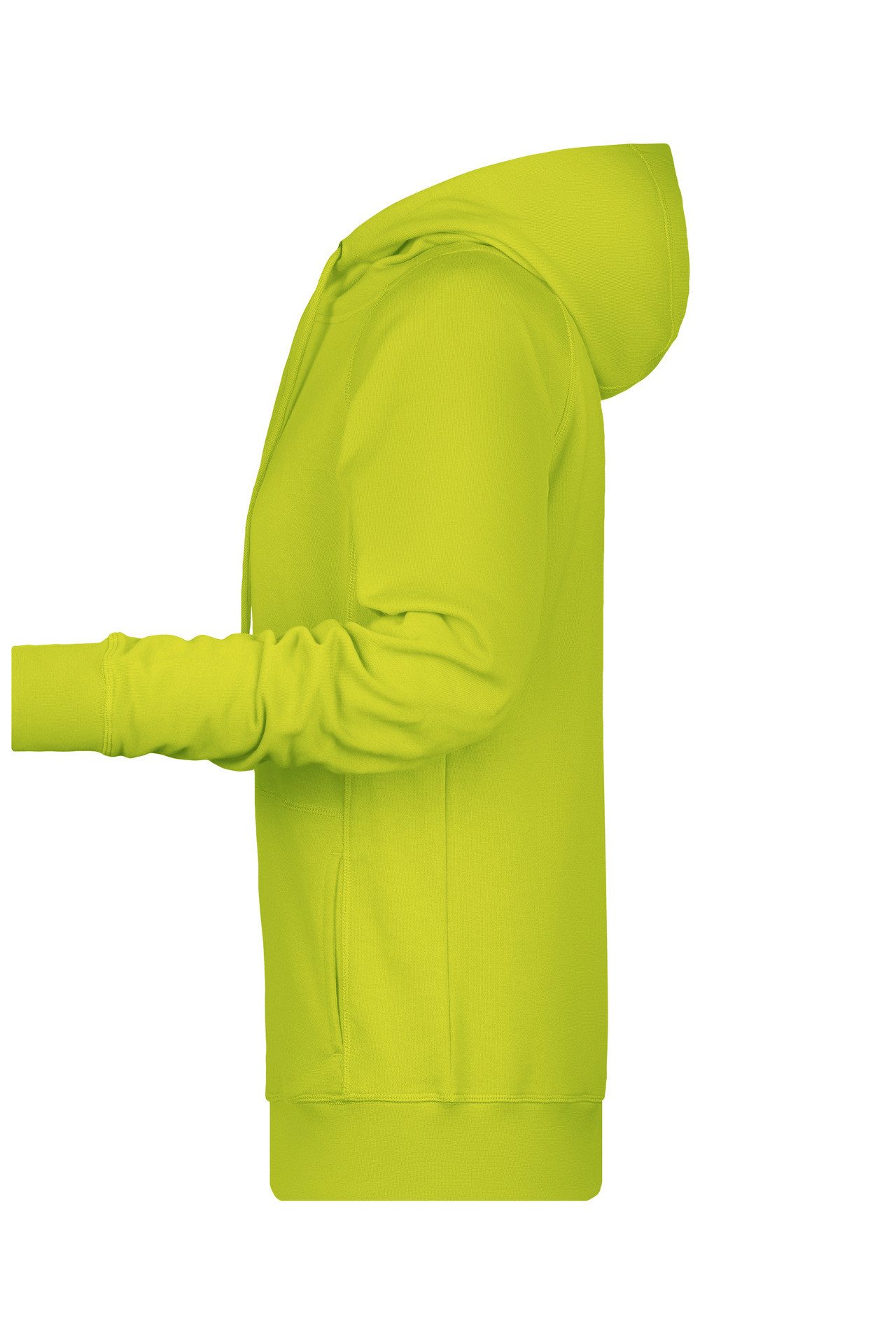 James & Nicholson Kapuzensweatshirt Hochwertiger Hoody aus Bio-Baumwolle mit tailliertem Schnitt 8023 mit Kängurutasche und Kapuze