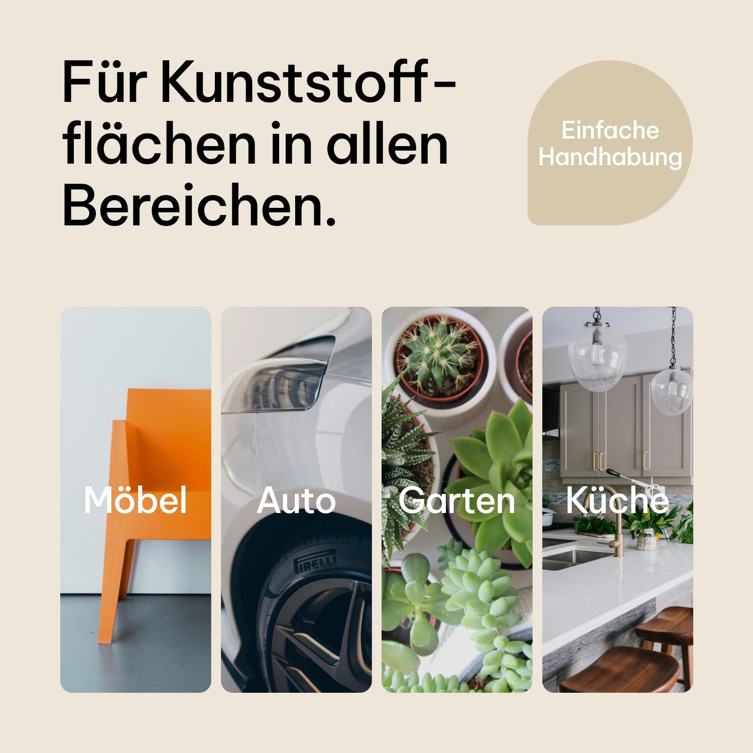 COSMOS LAC Sprühflasche Grundierung Spray - Kunststoff Spezial Haftgrund Spray für Plastik – Bild 3 von 5