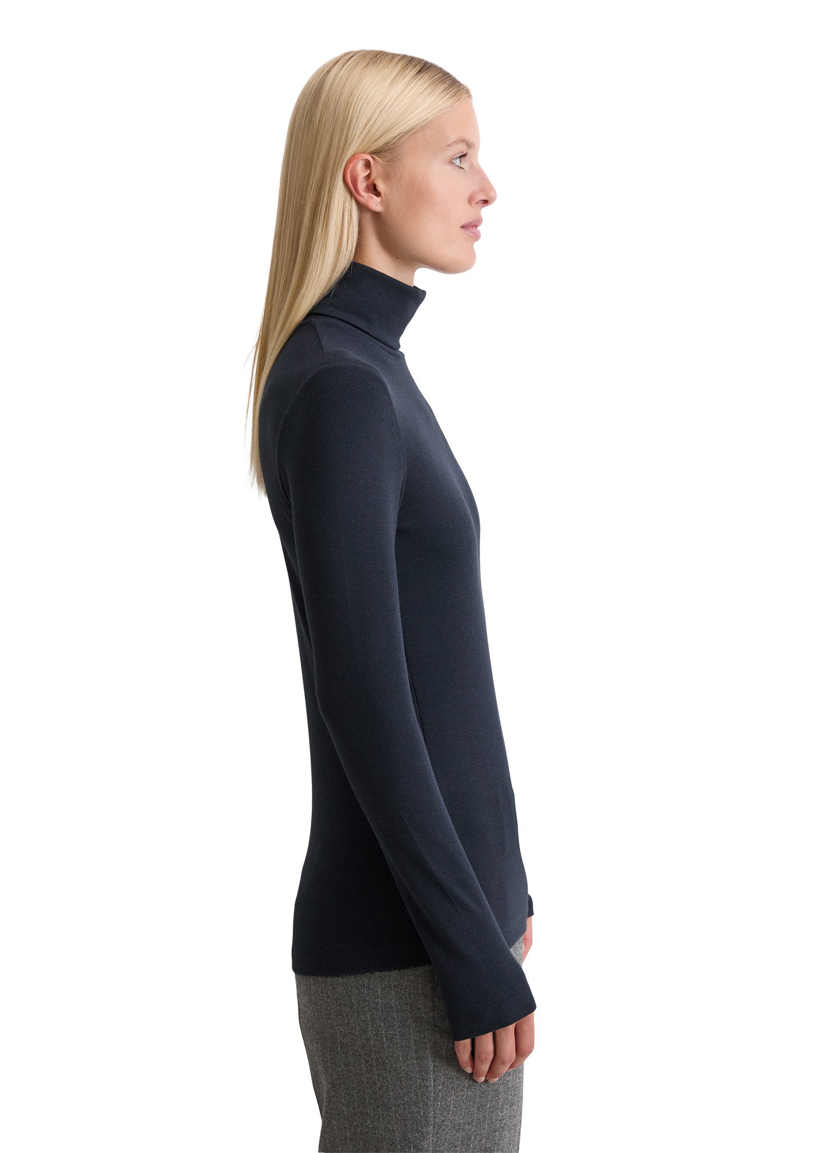 Marc O'Polo Langarmshirt aus soft geripptem Jersey günstig online kaufen