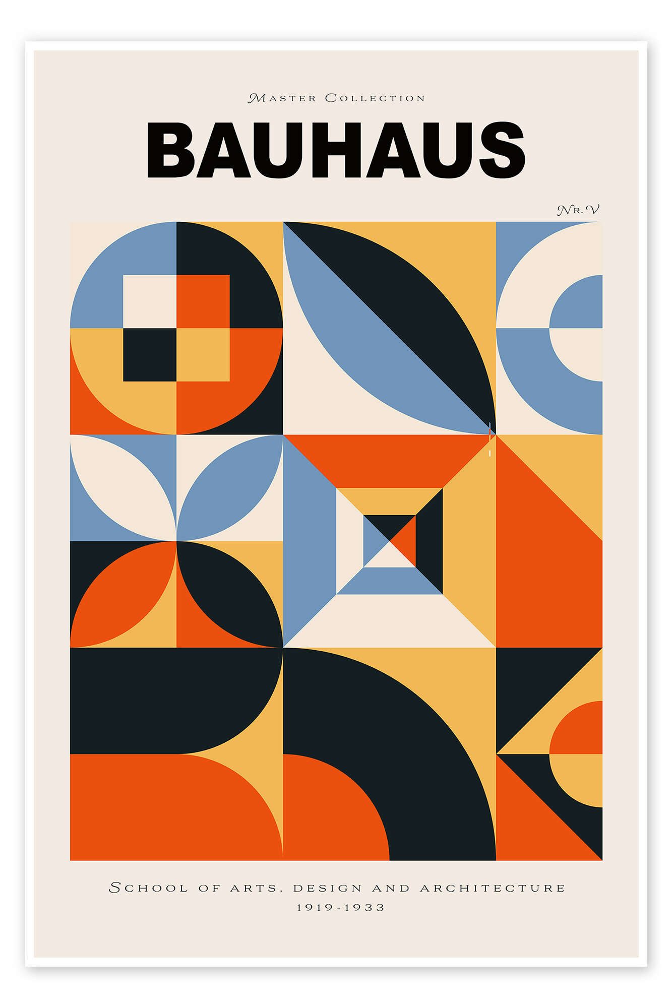 Posterlounge Wandbild Bauhaus Nr. 5, Exhibition Posters, erhältlich als Poster, Leinwandbild, Wandsticker oder Acrylglasbild