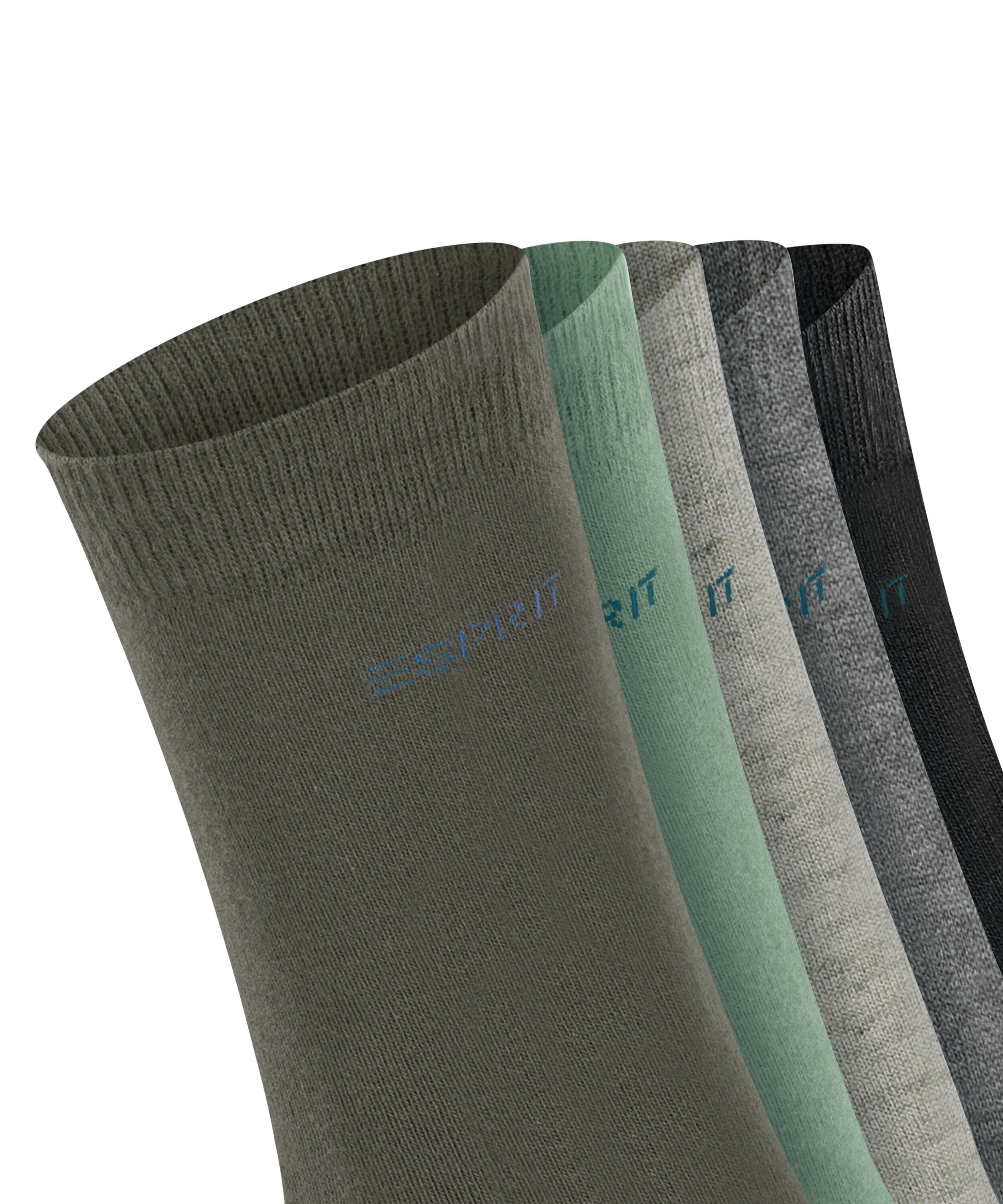 Esprit Socken Solid-Mix 5-Pack (5-Paar) aus Biobaumwolle