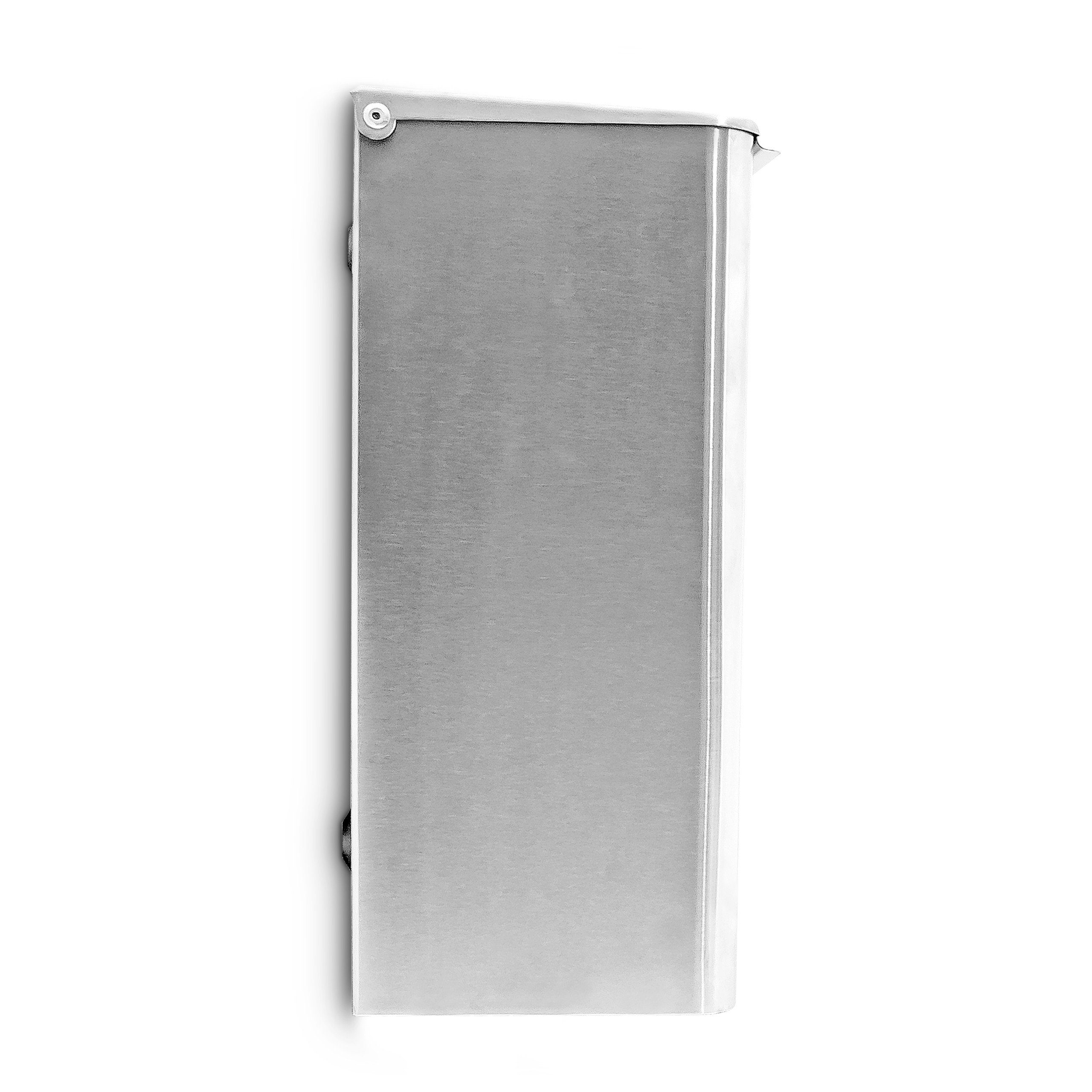 relaxdays Briefkasten Glas mit Brief Motiv