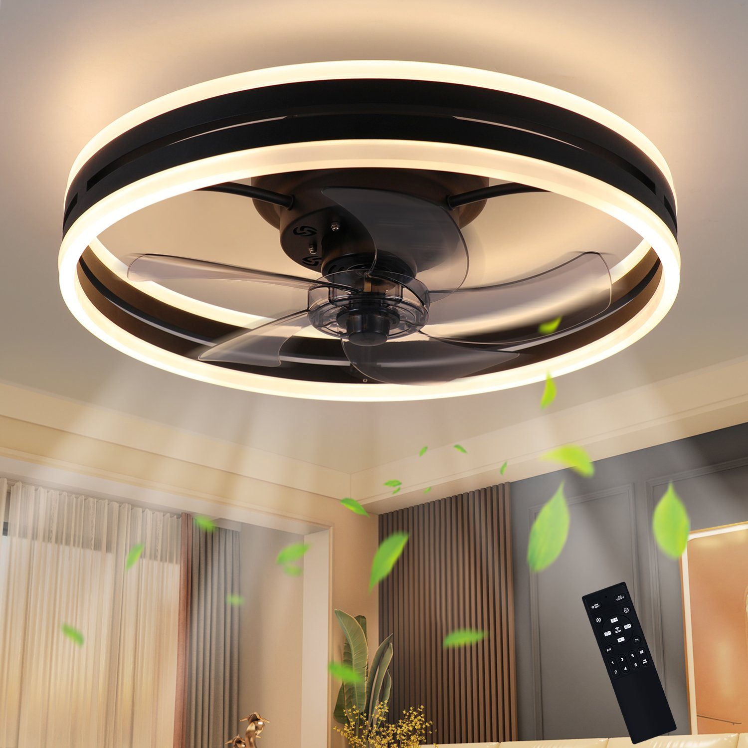 Nettlife Deckenventilator mit Licht und Fernbedienung günstig online kaufen