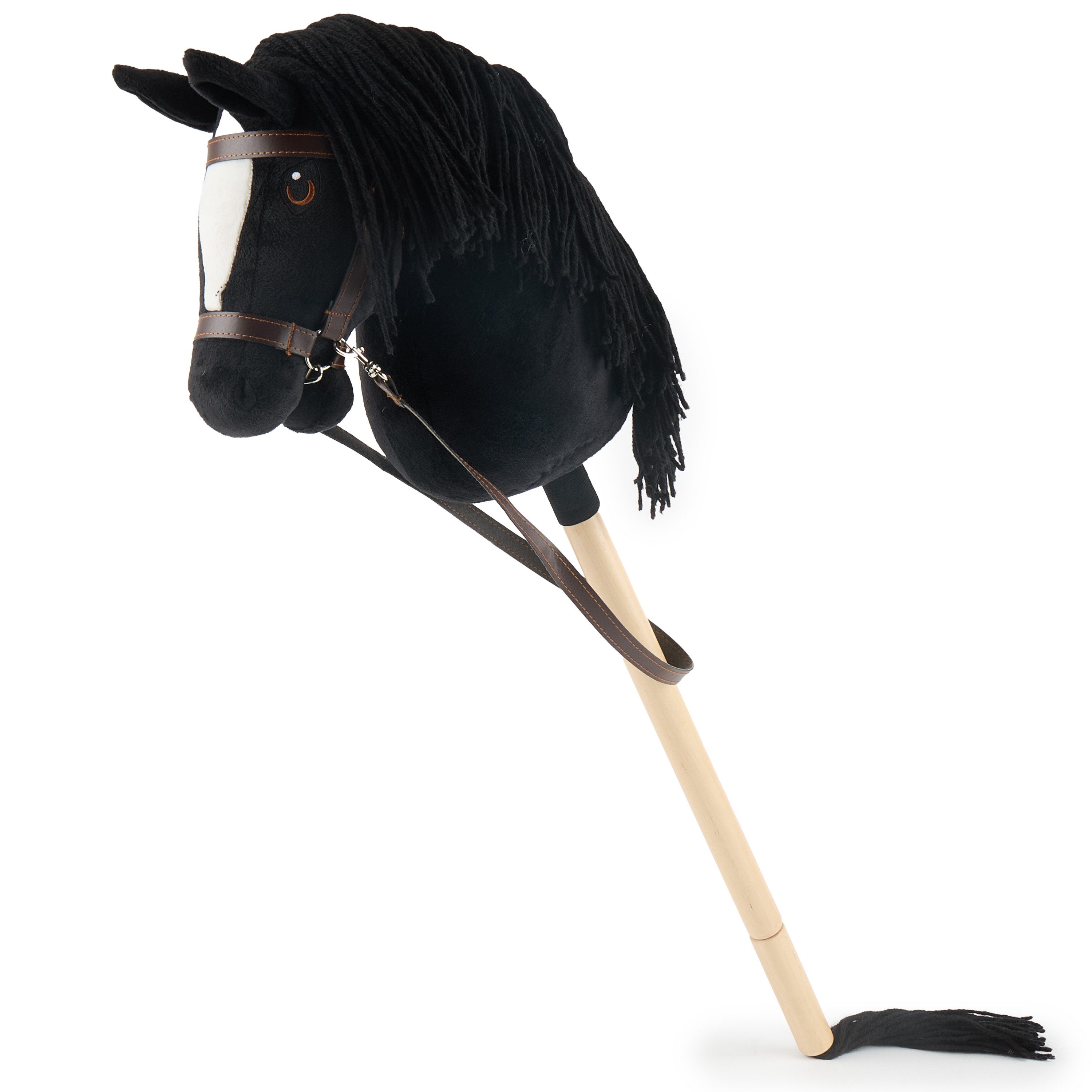 BIECO Steckenpferd Bieco Hobby Horse Steckenpferd Rappe - Größe S