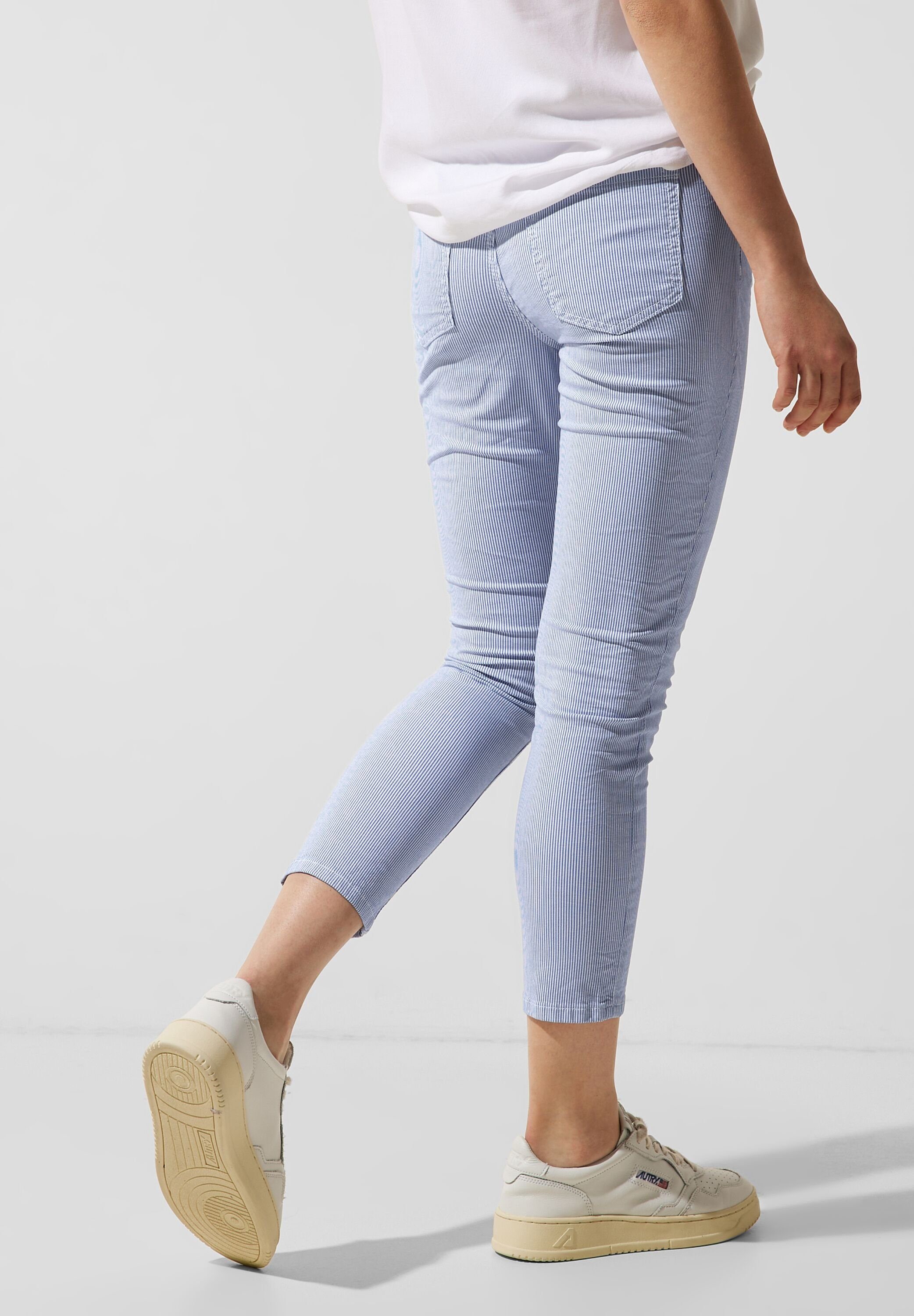 in ONE Hose STREET 5-Pocket-Style, Slim 7/8-Länge Fit Damen Slim-fit-Jeans