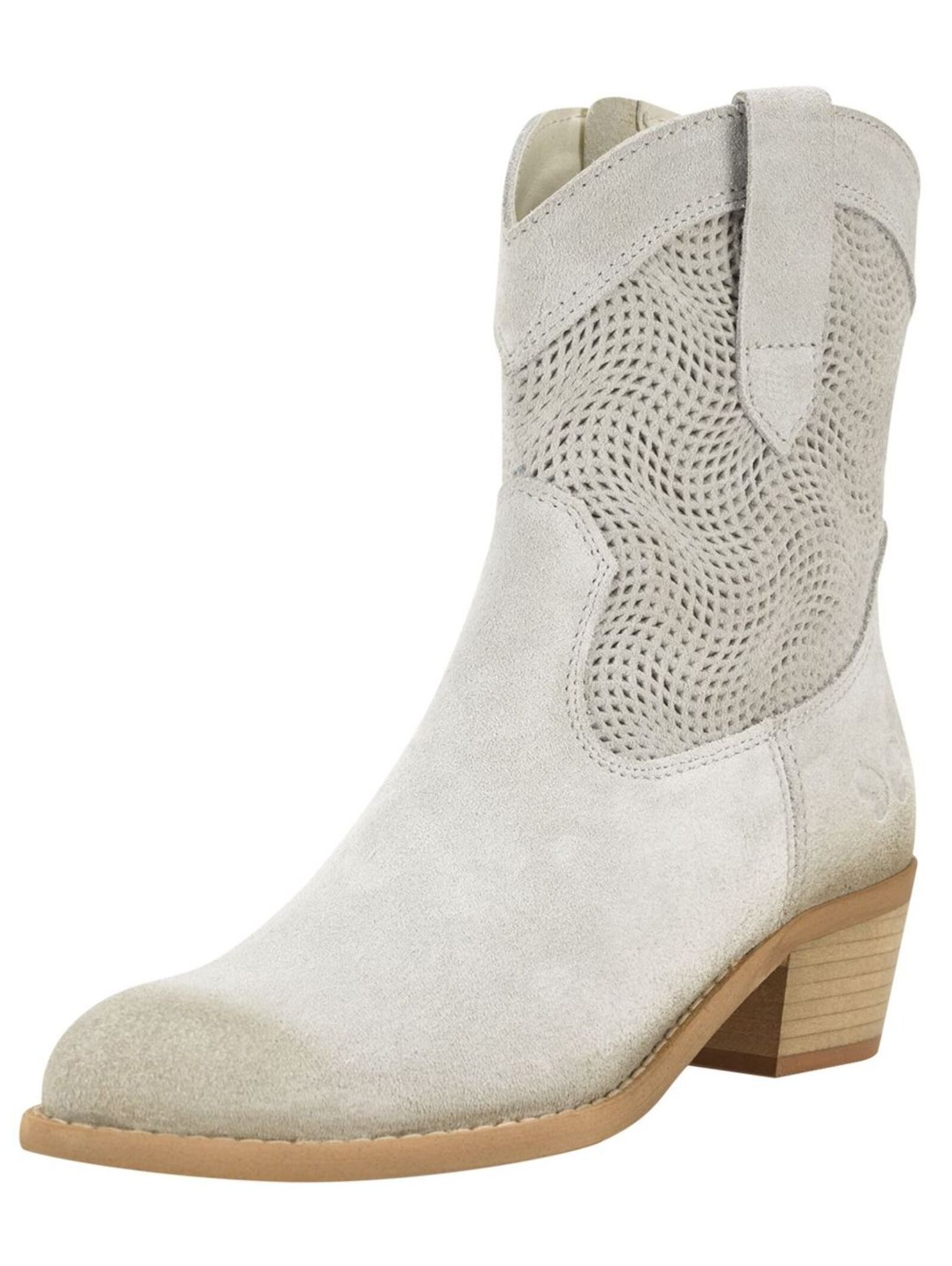 Stiefelette Veloursleder . Cowboy Stiefelette