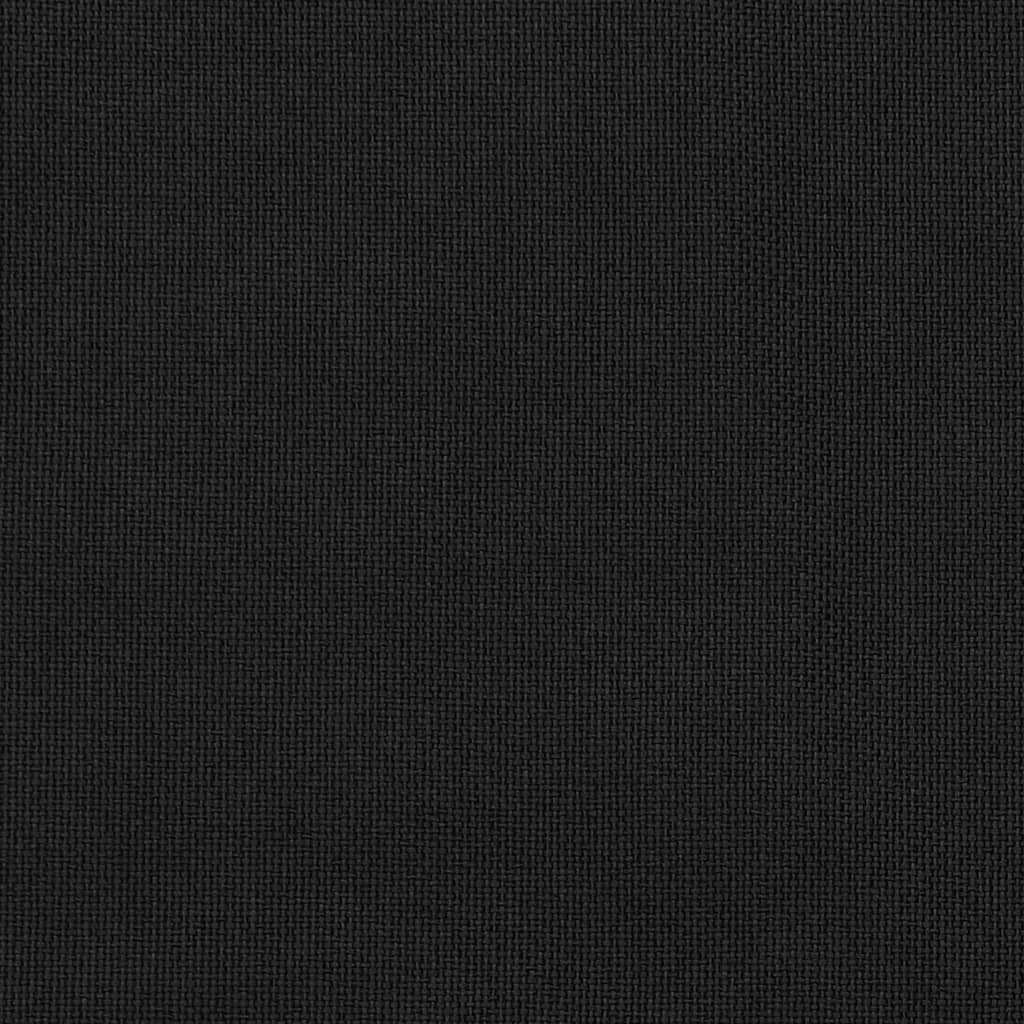 Vorhang Verdunkelungsvorhang Schwarz Leinenoptik vidaXL, (1 290x245 Ösen St) cm, mit