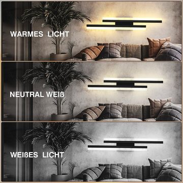 oyajia LED Wandleuchte 16W/18W LED Wandlampe Innen, Dimmbare 3 Farben