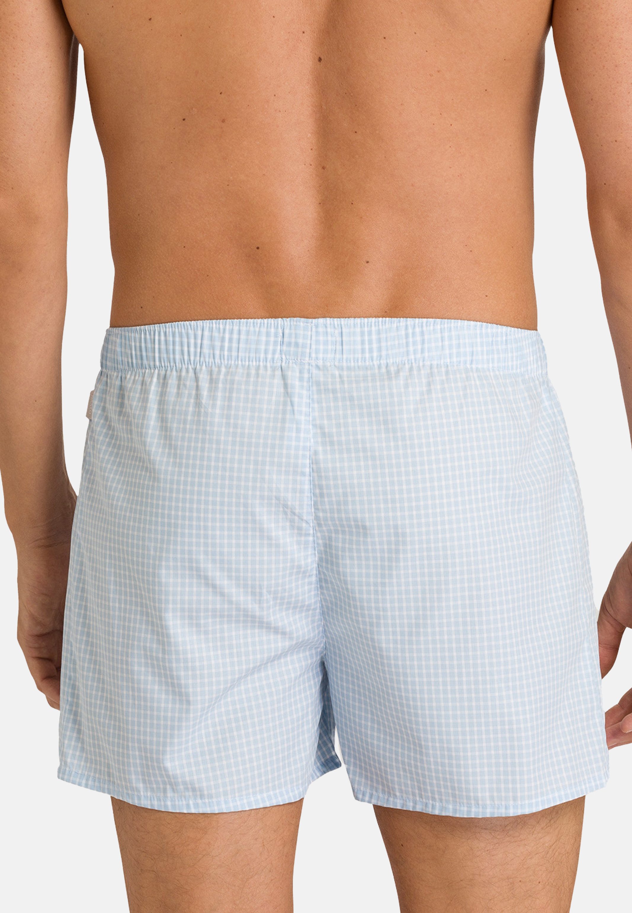 Hanro Boxershorts 2er Pack Fancy Woven (Spar-Set, 2-St) Boxershorts - Baumwolle - mit Eingriff - Passgenau durch Gummizug
