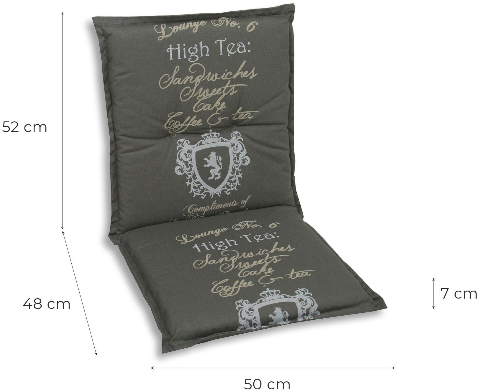 Tea, High Sesselauflage GO-DE (Set, 2 St)