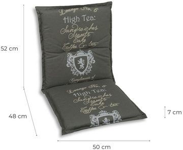 GO-DE Sesselauflage High Tea, (Set, 2 St)