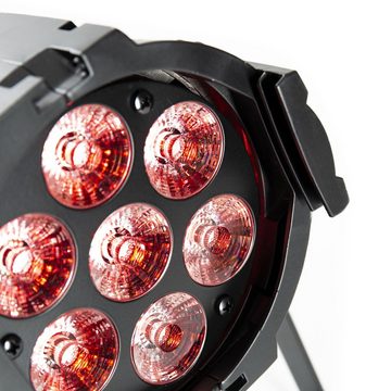 lightmaXX LED Scheinwerfer, VEGA Mini PAR Quad, RGBW LED Scheinwerfer, Kompakt, Leistungsstark