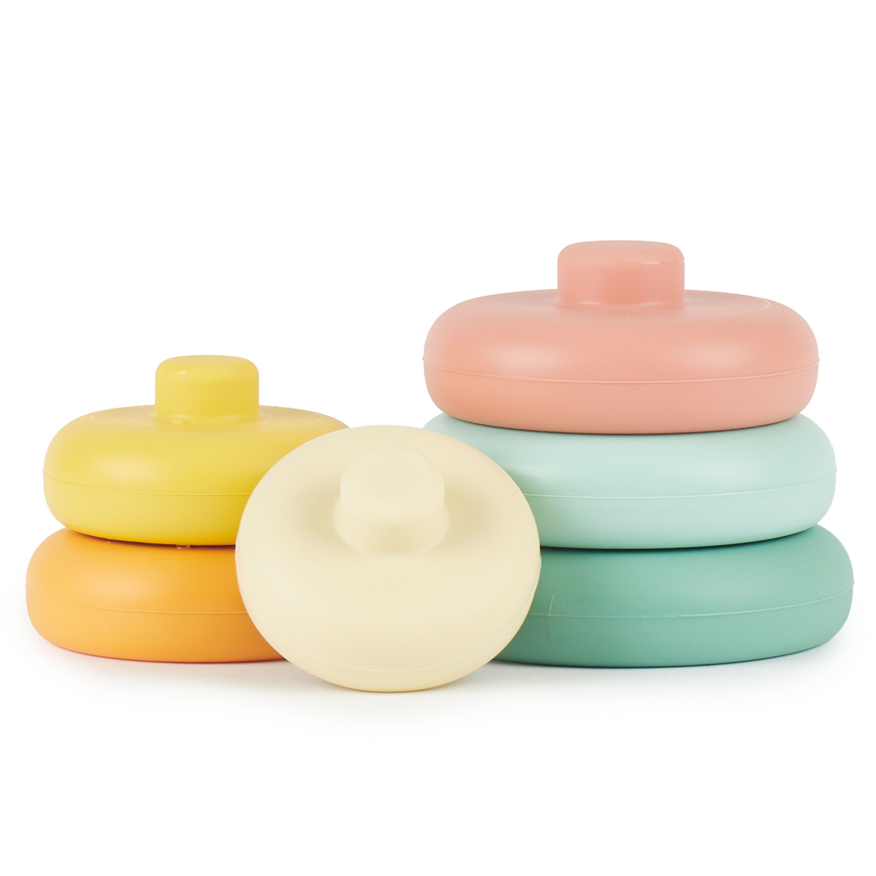 Stapelspielzeug Bieco Silikon Baby Stapelturm Tropical Vibes