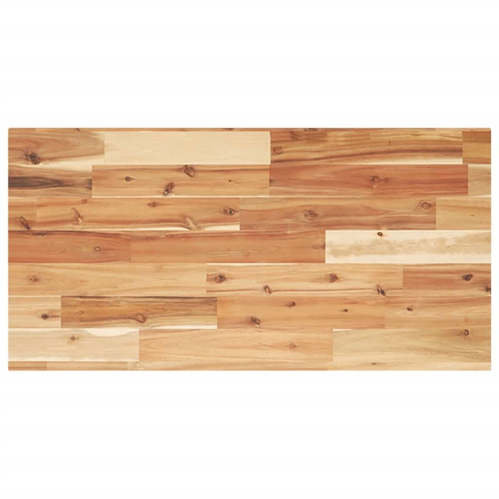vidaXL Badezimmerspiegelschrank Waschtischplatte Ölbeschichtung 120x40x2 cm Massivholz (1-St)