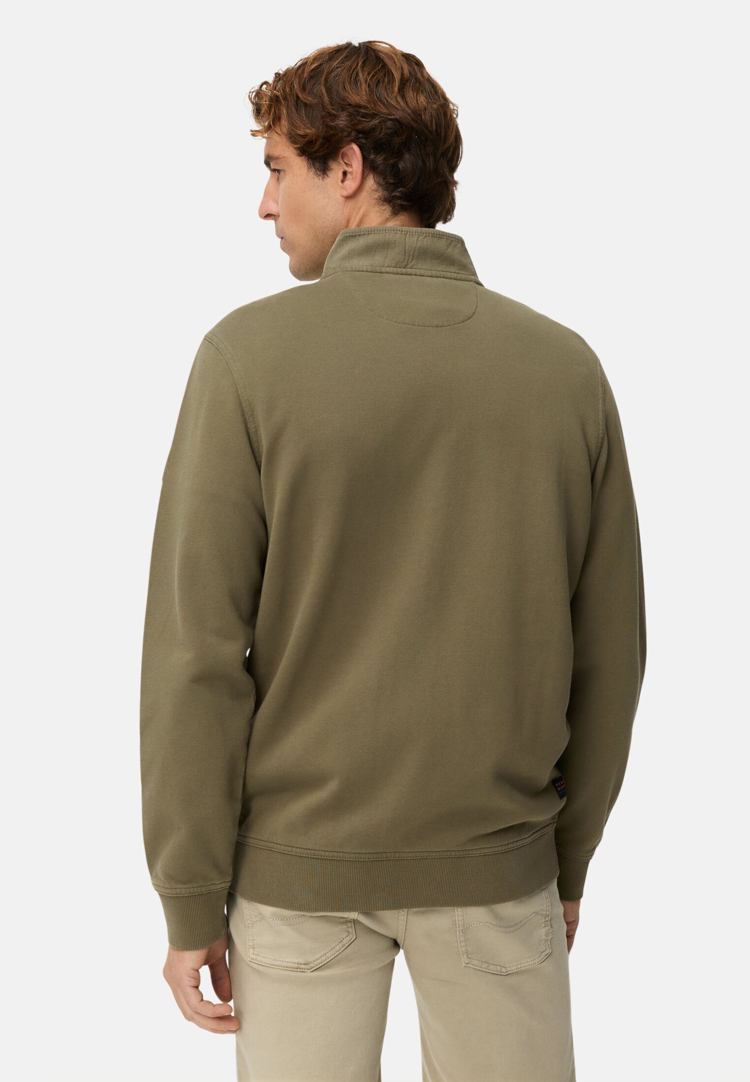 camel active Sweatjacke mit Kontrastdetails Langarm