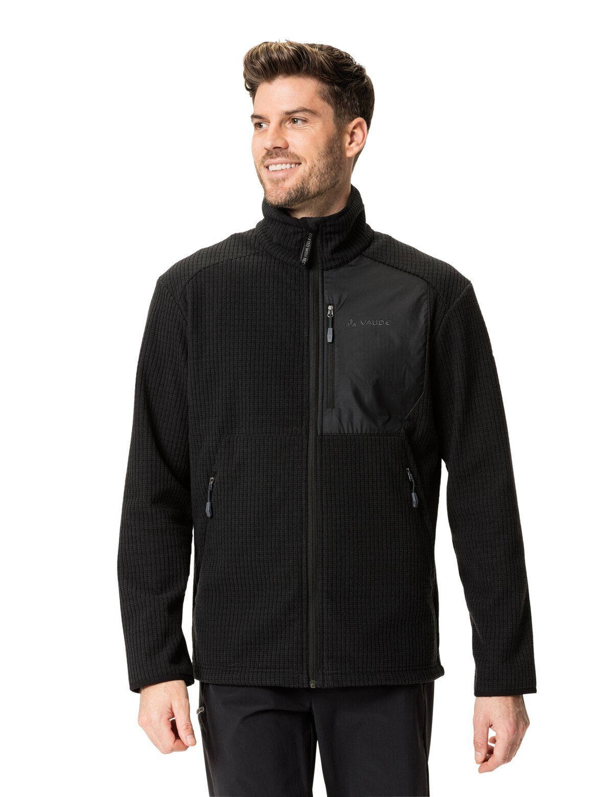 Klimaneutral VAUDE Fleece (1-St) black Neyland Men's Jacket kompensiert Outdoorjacke