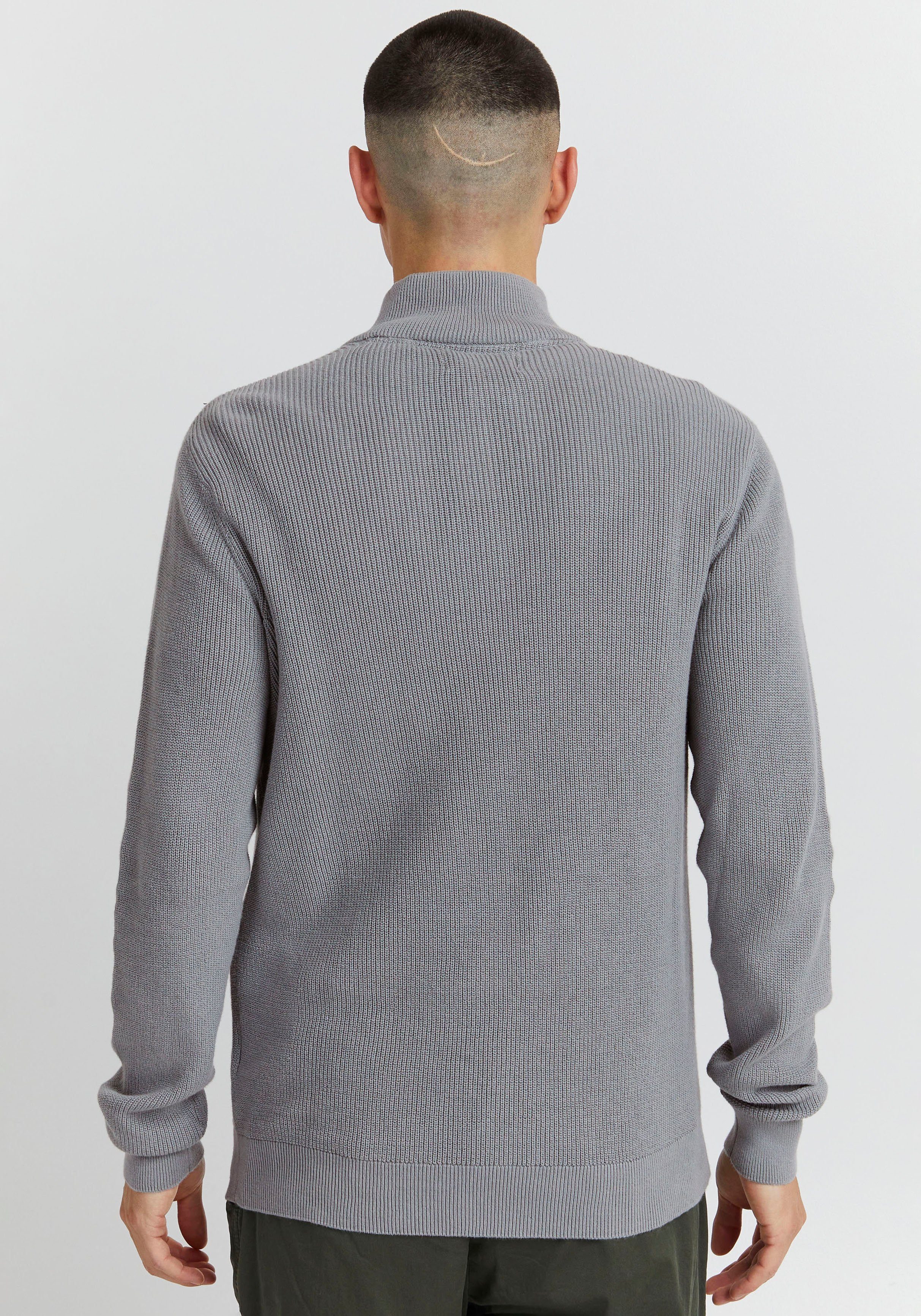 Blend BL half-zipp grau BHCodford Stehkragenpullover Pullover