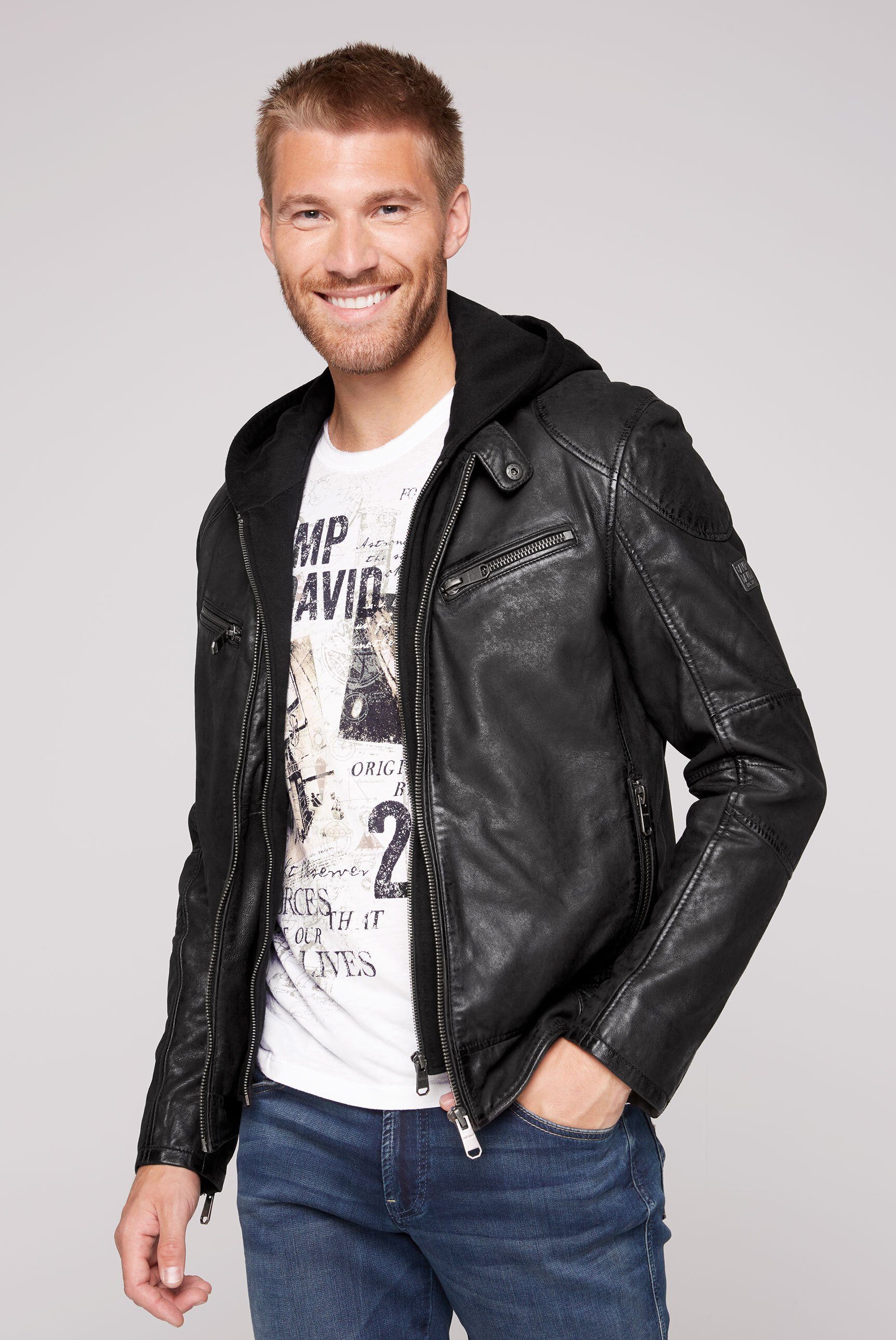 Schne Camp David Lederjacke Neue Kollektion Ebenbild