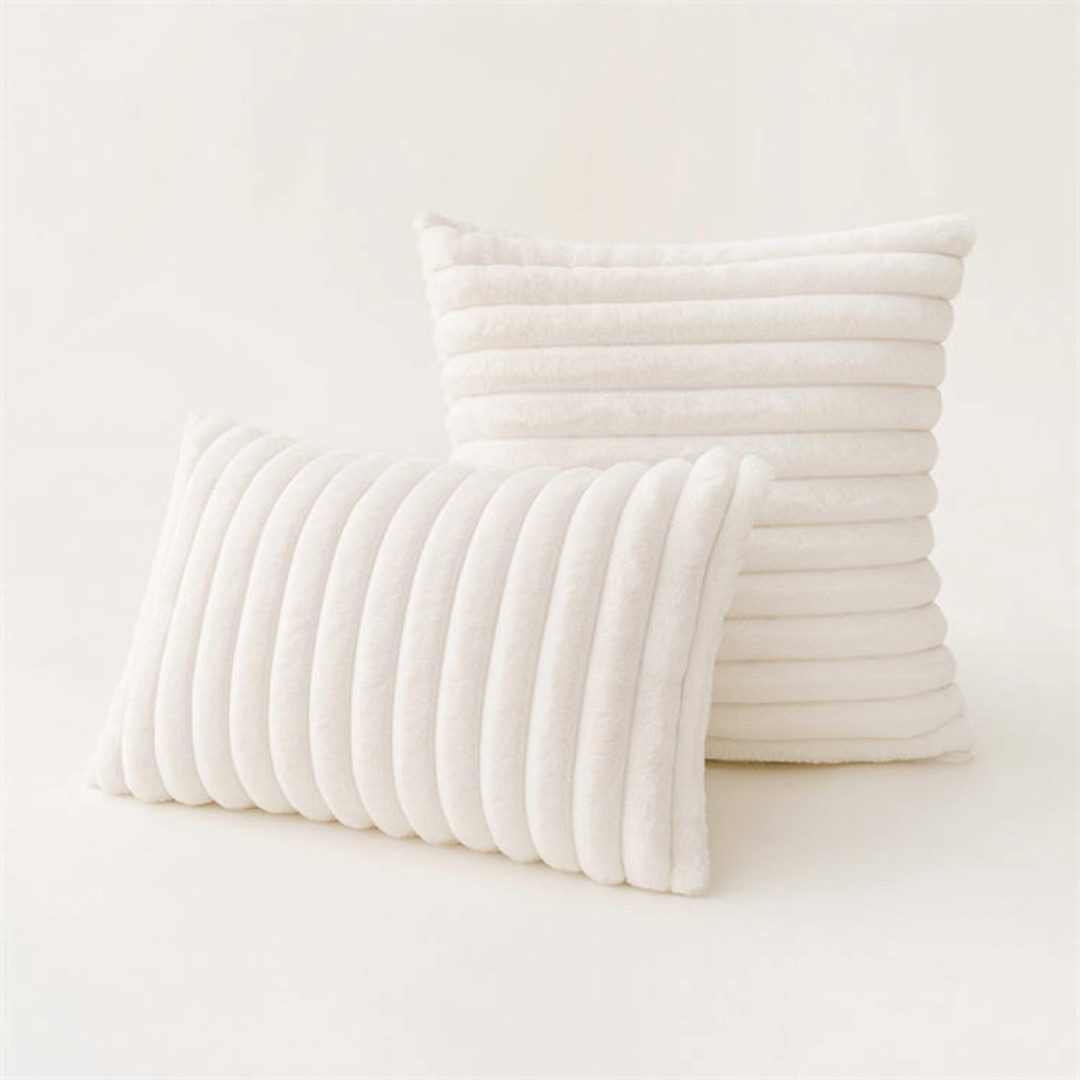 Interior by Hakito Sofakissen 2er Set Kissenbezug inklusive Füllkissen Kissen Füllung Fluf, (Spar-Set, 2 St., Dekokissen mit Füllkissen (nach gewählter Größe), Kissenhülle mit Füllung Set mit Innenkissen Füllkissen